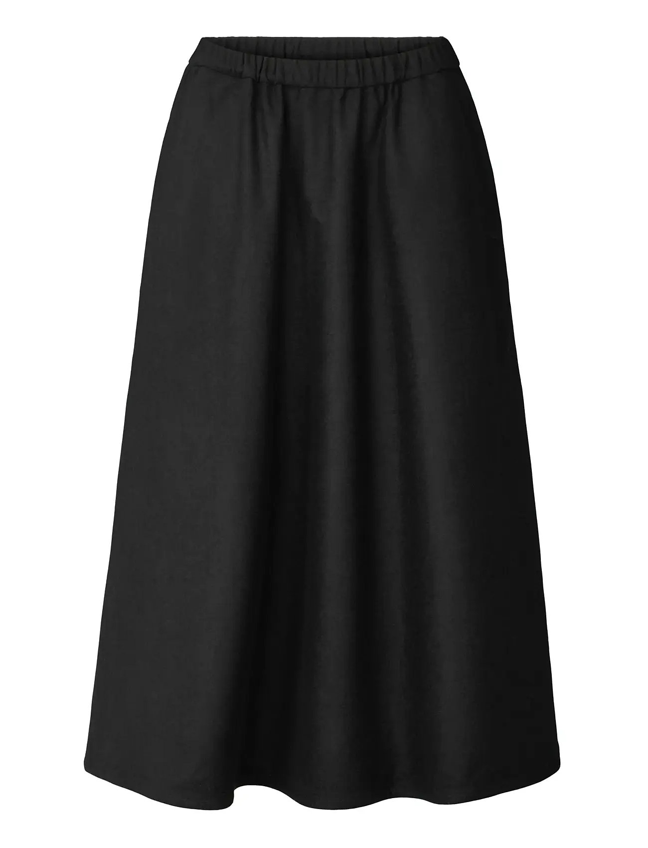 STUDIO FEDER Agnes Rock - Wolle Schwarz - L - Damen