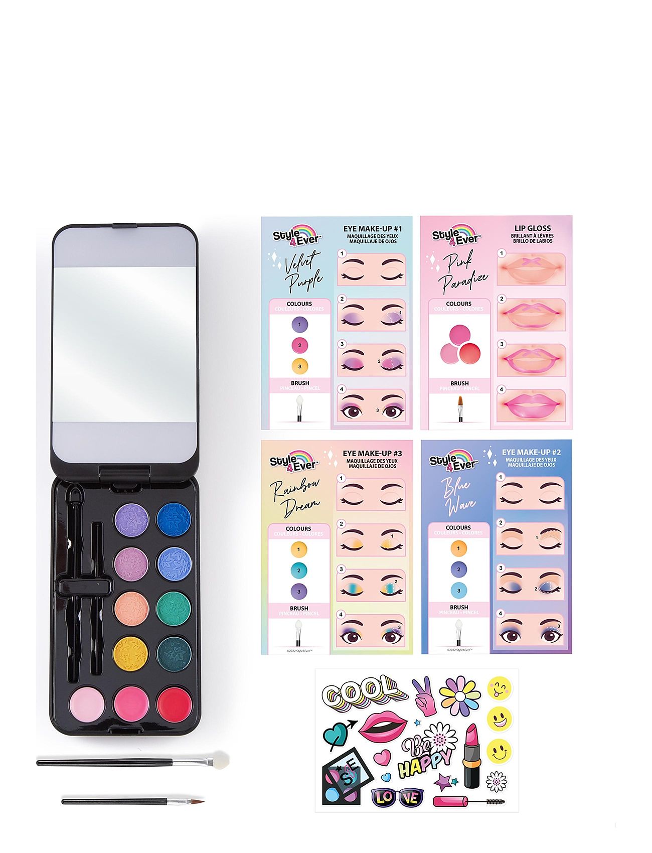 Style 4 Ever Mini Make Up Led Case Toys Costumes & Accessories Makeup Multi/patterned Style 4 Ever