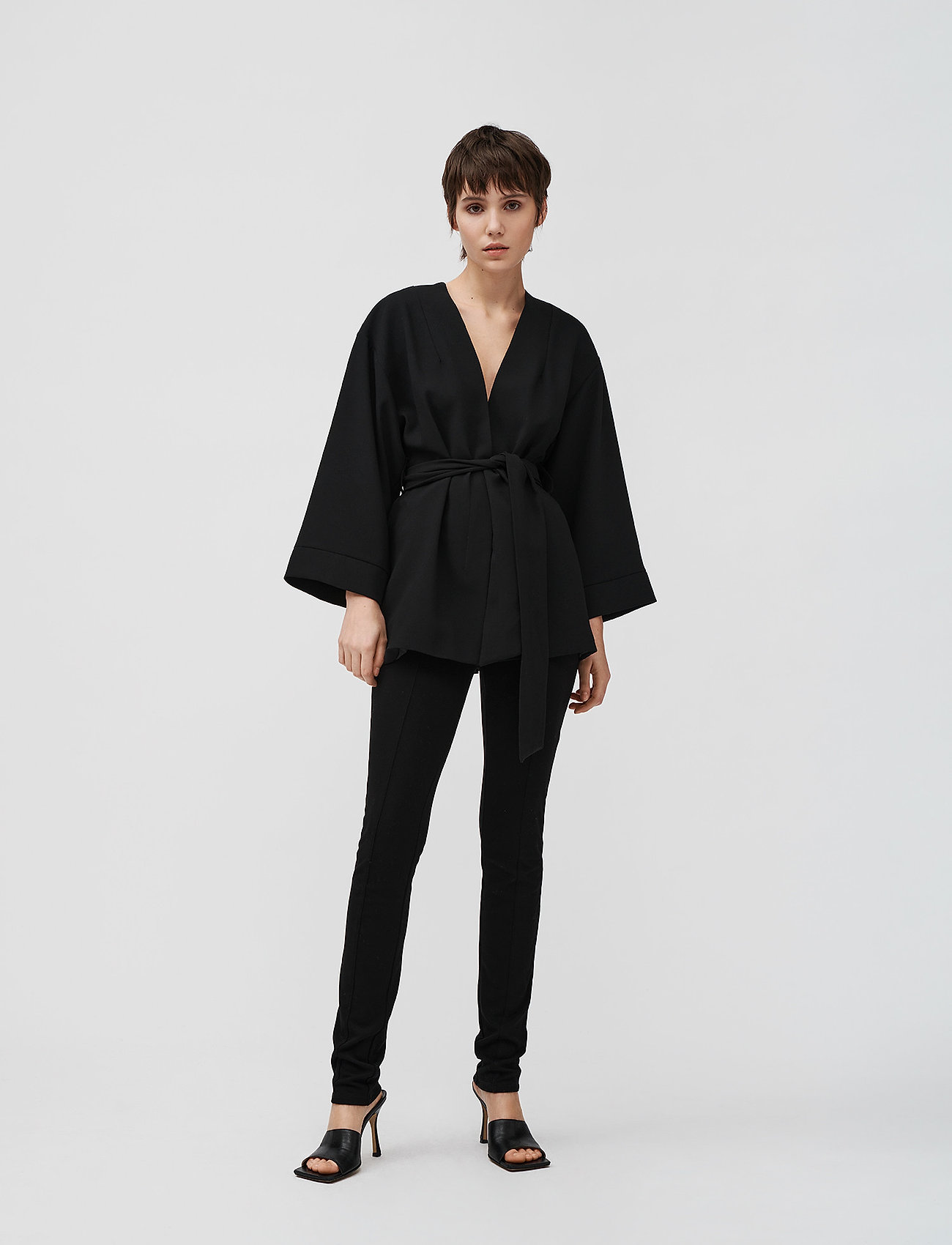 Stylein - DANIELLA TROUSERS - slim fit trousers - black - 0