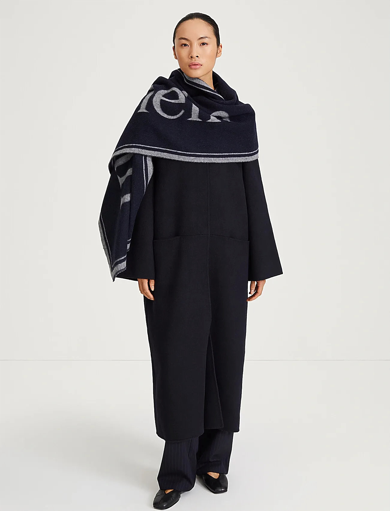 Stylein Thalia Scarf, One Size, Navy, Tørklæder > Vintertørklæder, Dame