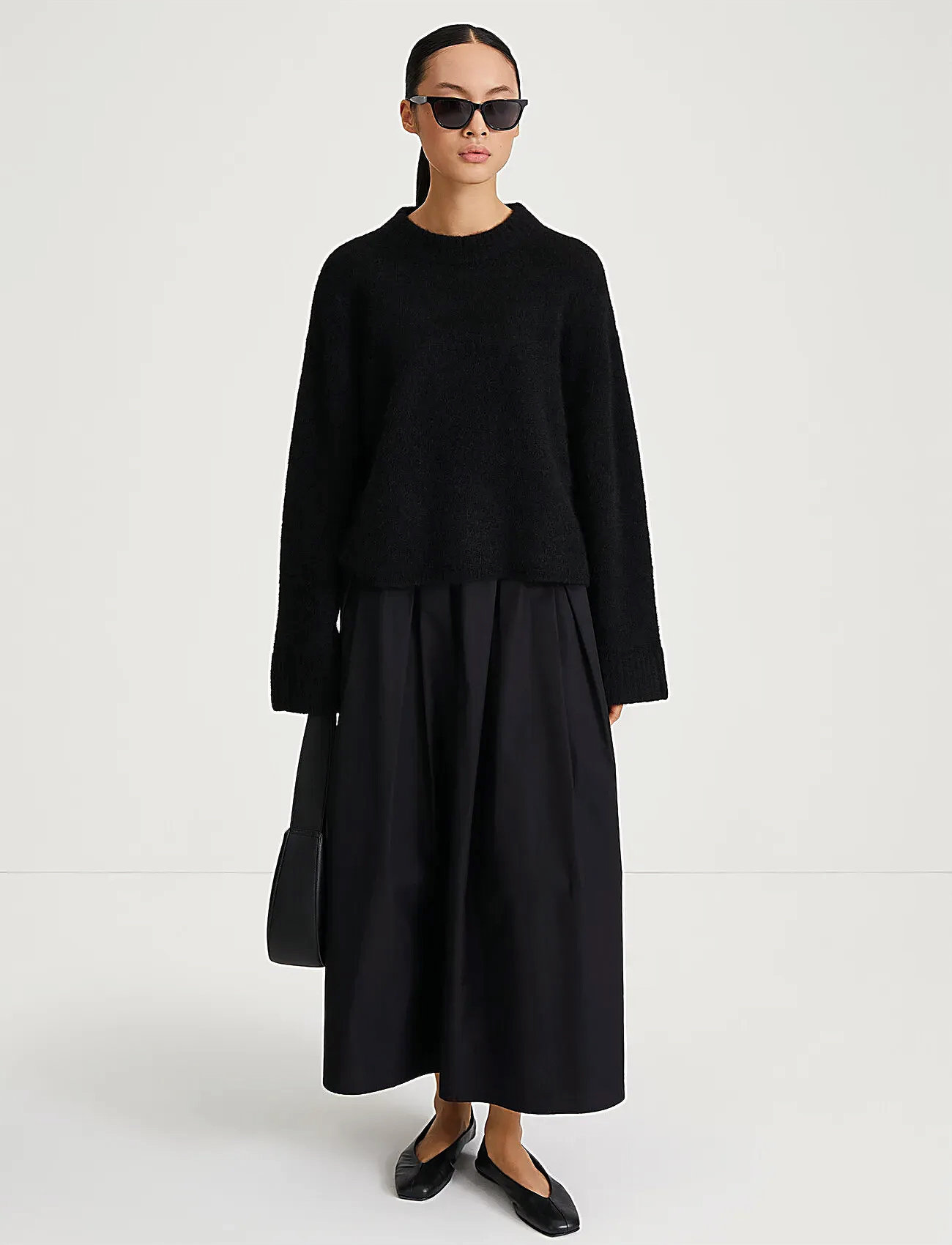 Stylein Niclas Short Sweater, L, Black, Strik > Trøjer, Dame