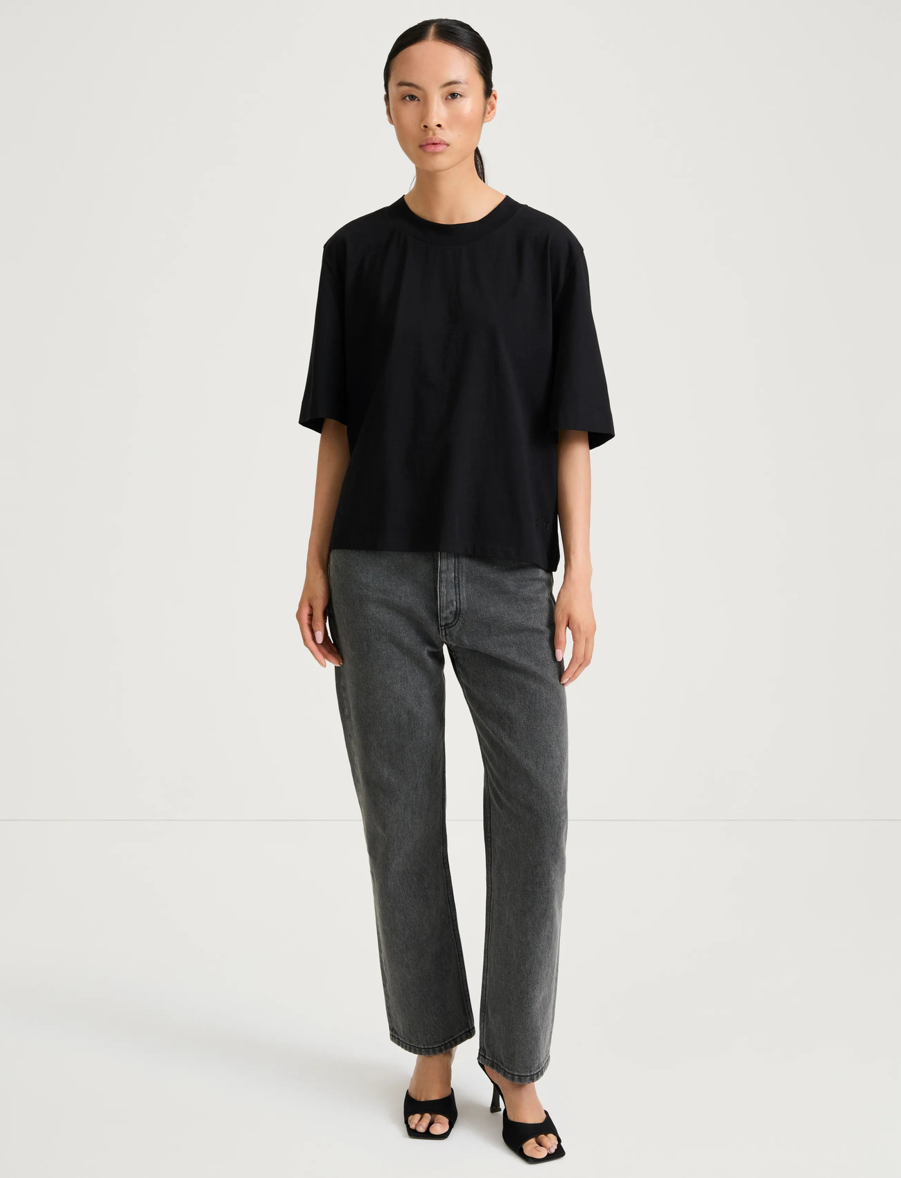 Stylein Joyce T-Shirt, XL, Black, T-Shirts & Toppe > Kortærmede, Dame