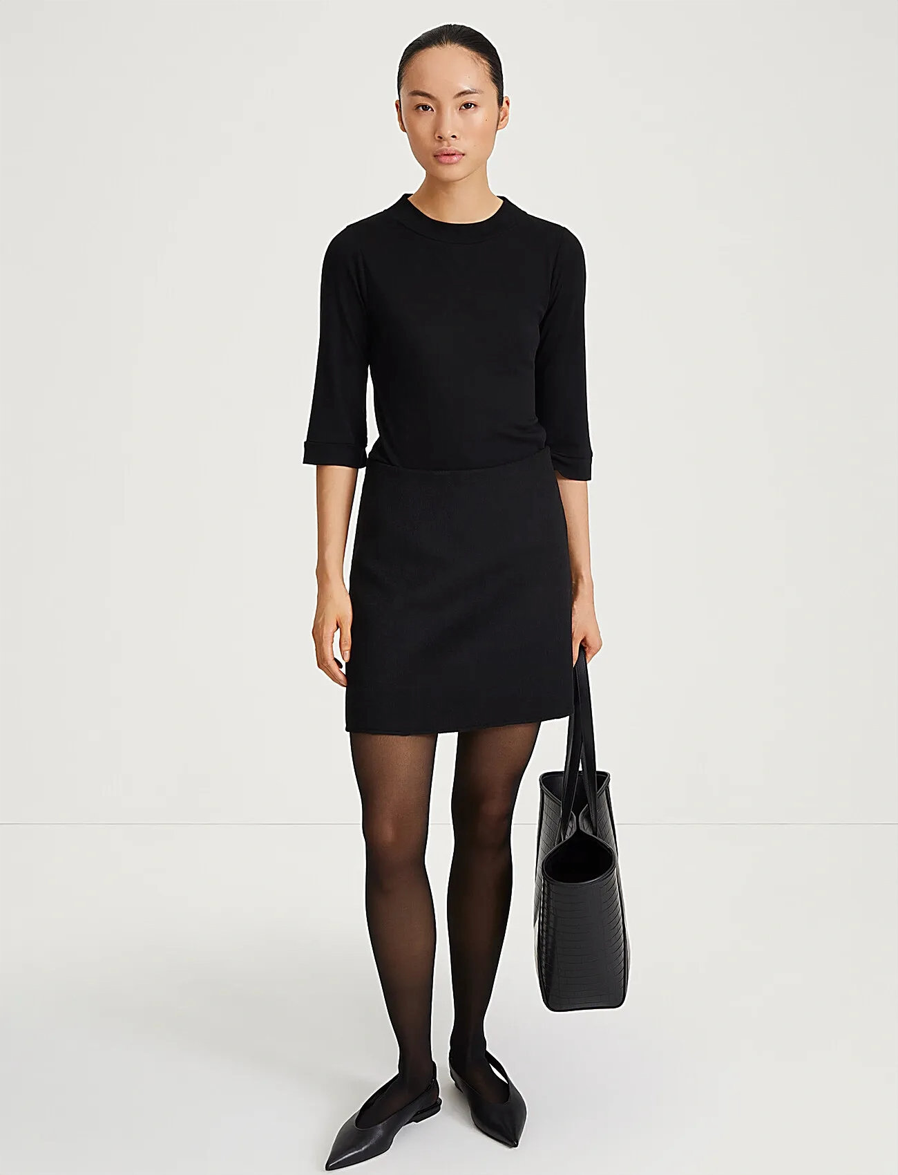 Stylein Tomo Skirt, L, Black, Designere > Korte Nederdele, Dame