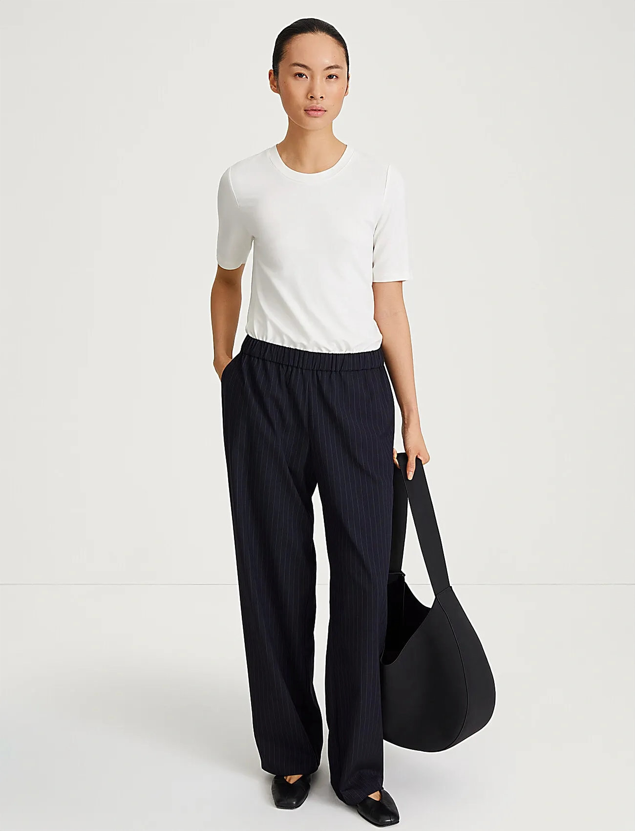 Stylein Belicia Trousers, L, Navy, Bukser > Jakkesætsbukser, Dame