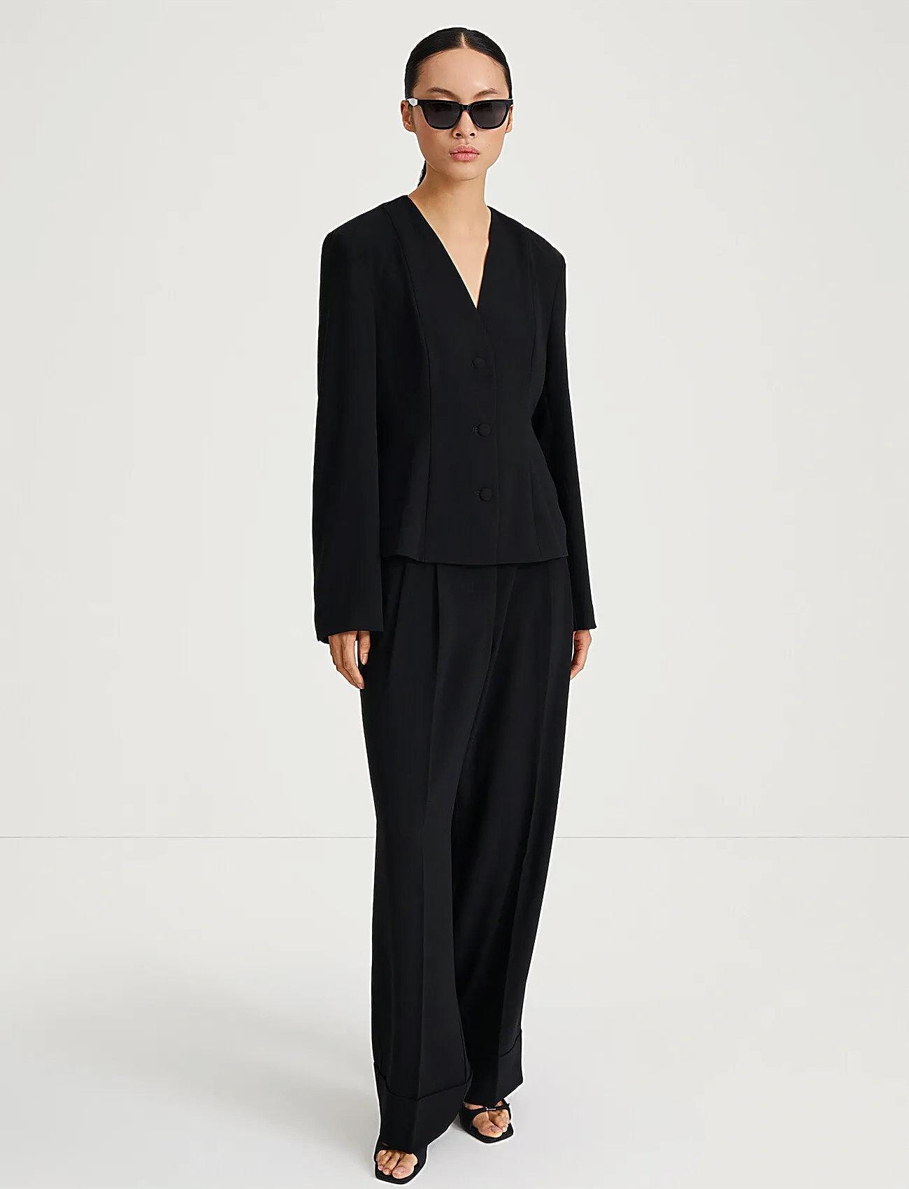 Stylein Briar Blouse Crepe, M, Black, Designere > Enkeltradede Blazere, Dame