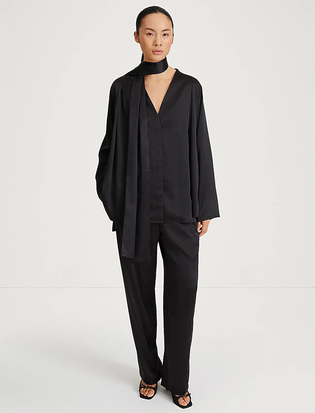 Stylein Marby Blouse, L, Black, Bluser > Langærmede, Dame