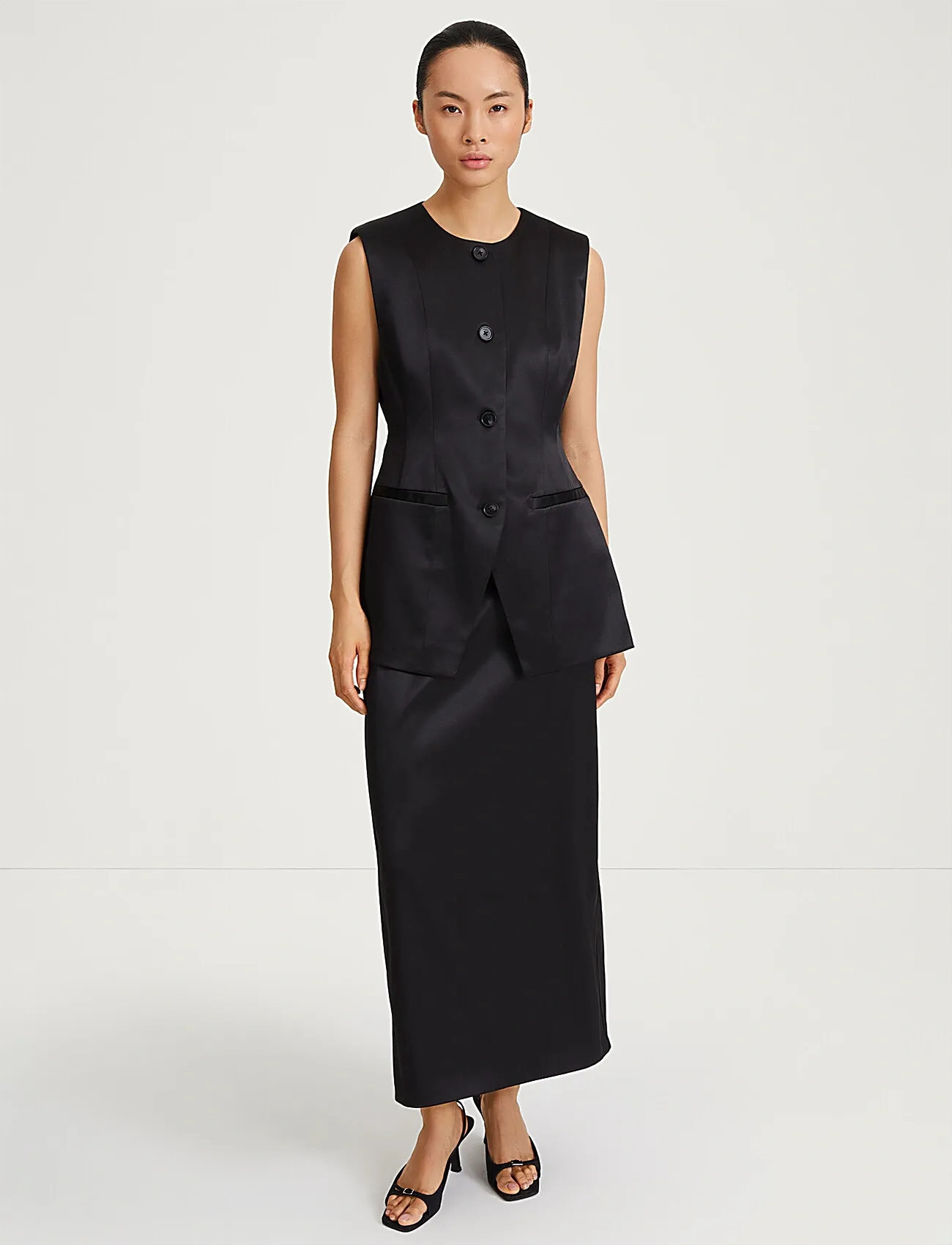 Stylein Balina Vest, M, Black, Bluser > Uden Ærmer, Dame