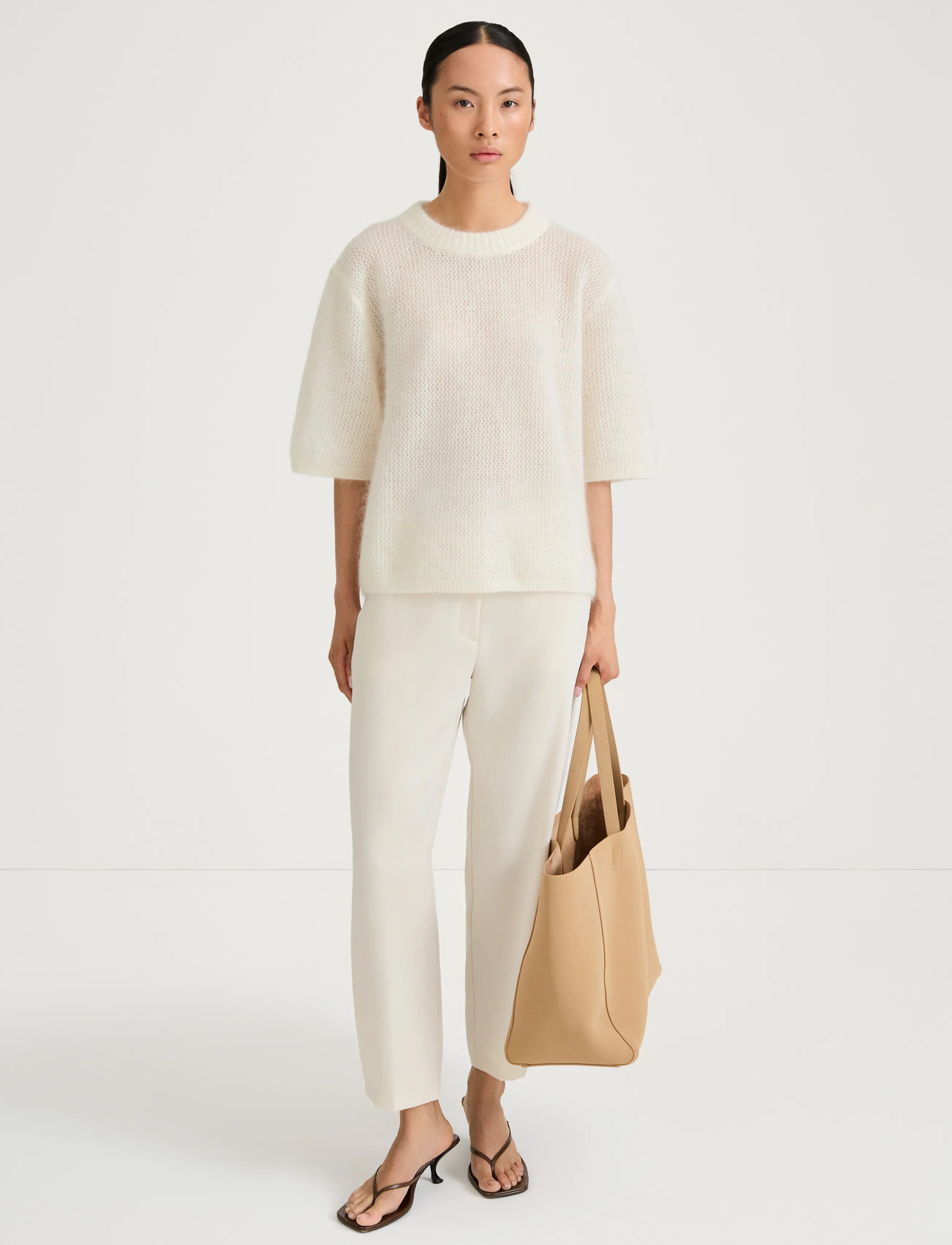 Stylein Nia Top, XL, Cream, Strik > Trøjer, Dame