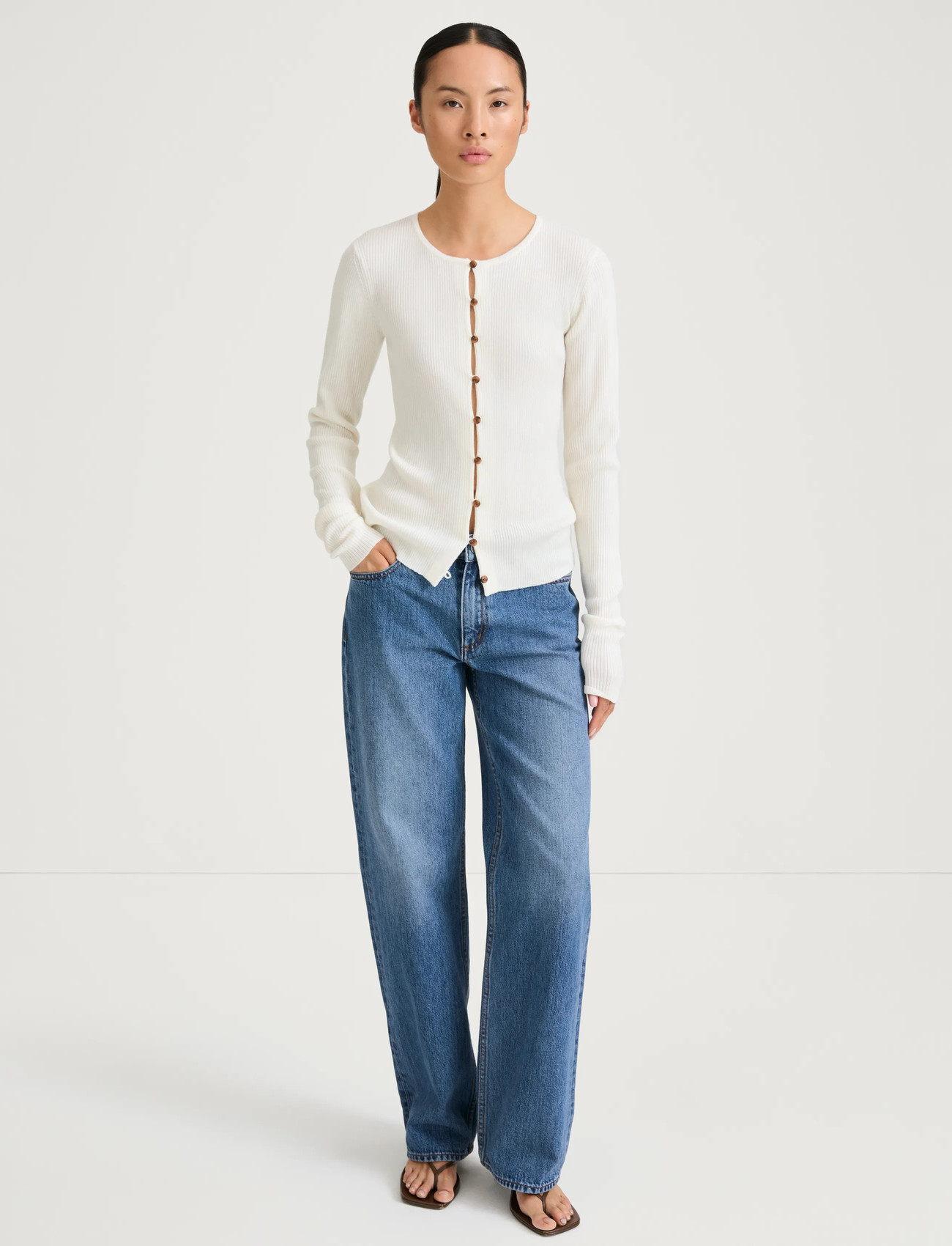 Stylein Hamani Cardigan, L, Cream, Strik > Cardigans, Dame