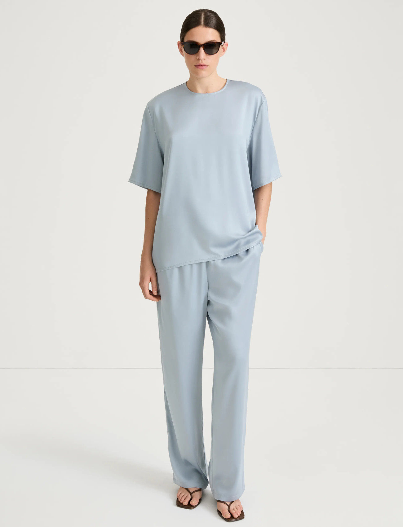 Stylein Meike Trousers, S, Blue, Bukser > Brede Ben, Dame
