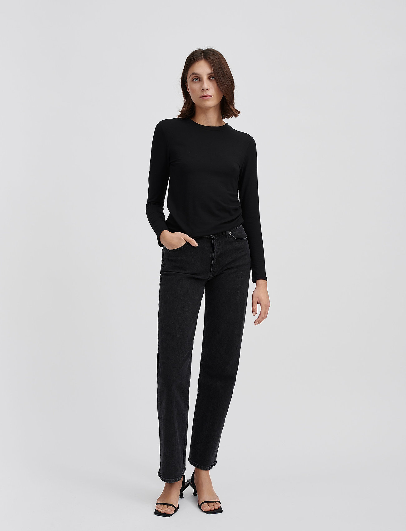Stylein - CANVEY TOP - long-sleeved tops - black - 0