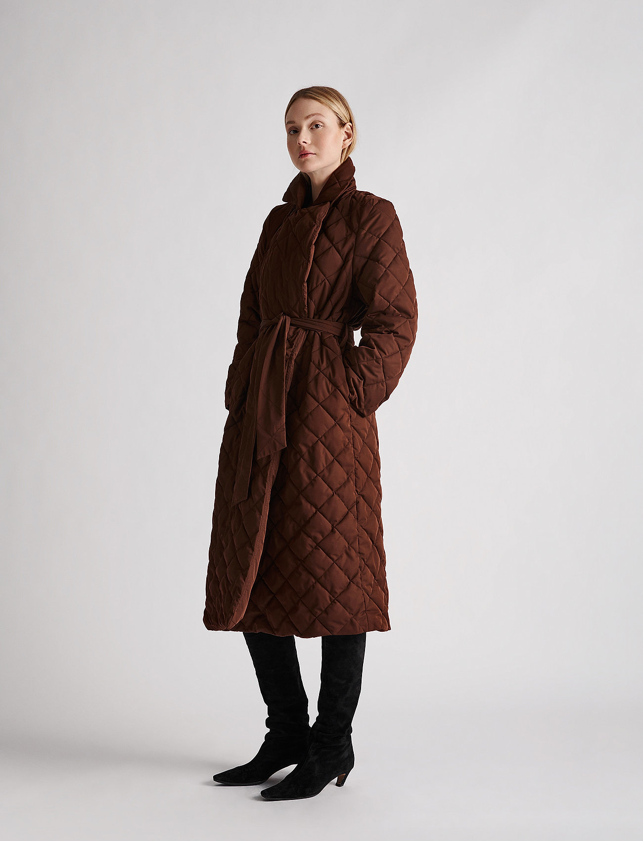 Stylein - HEDEMORA COAT - padded coats - dark brown - 0