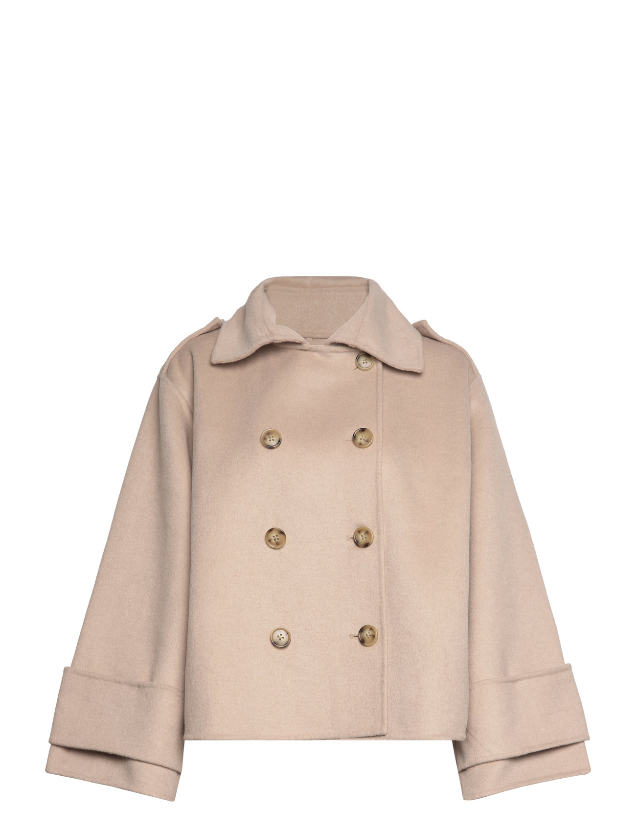 Teramo Coat Uldjakke Jakke Beige Stylein