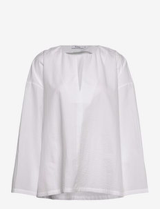 METTE TOP - long sleeved blouses - white