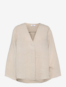 SISMANI TOP - long sleeved blouses - beige