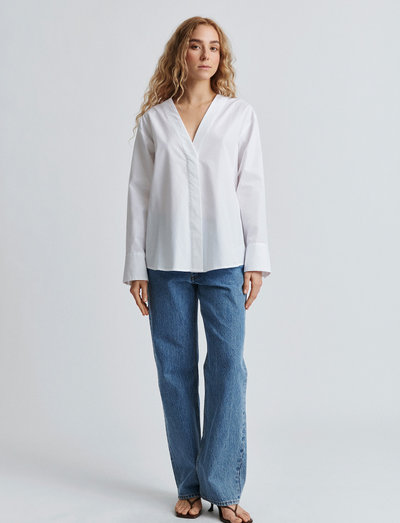 JAVA SHIRT - jeansskjortor - white