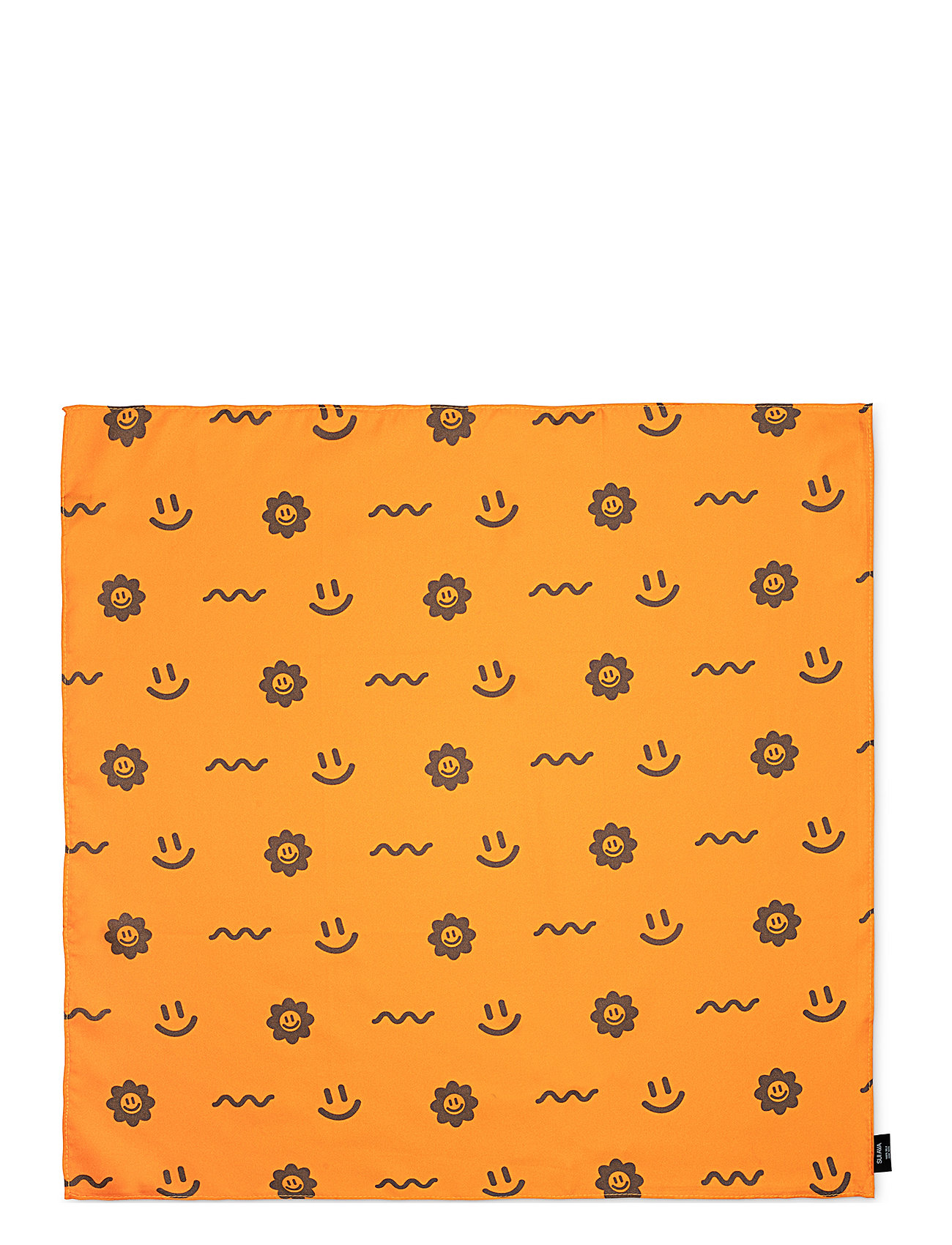 Silk Scarf Positivity Accessories Scarves Lightweight Scarves Orange Sui Ava