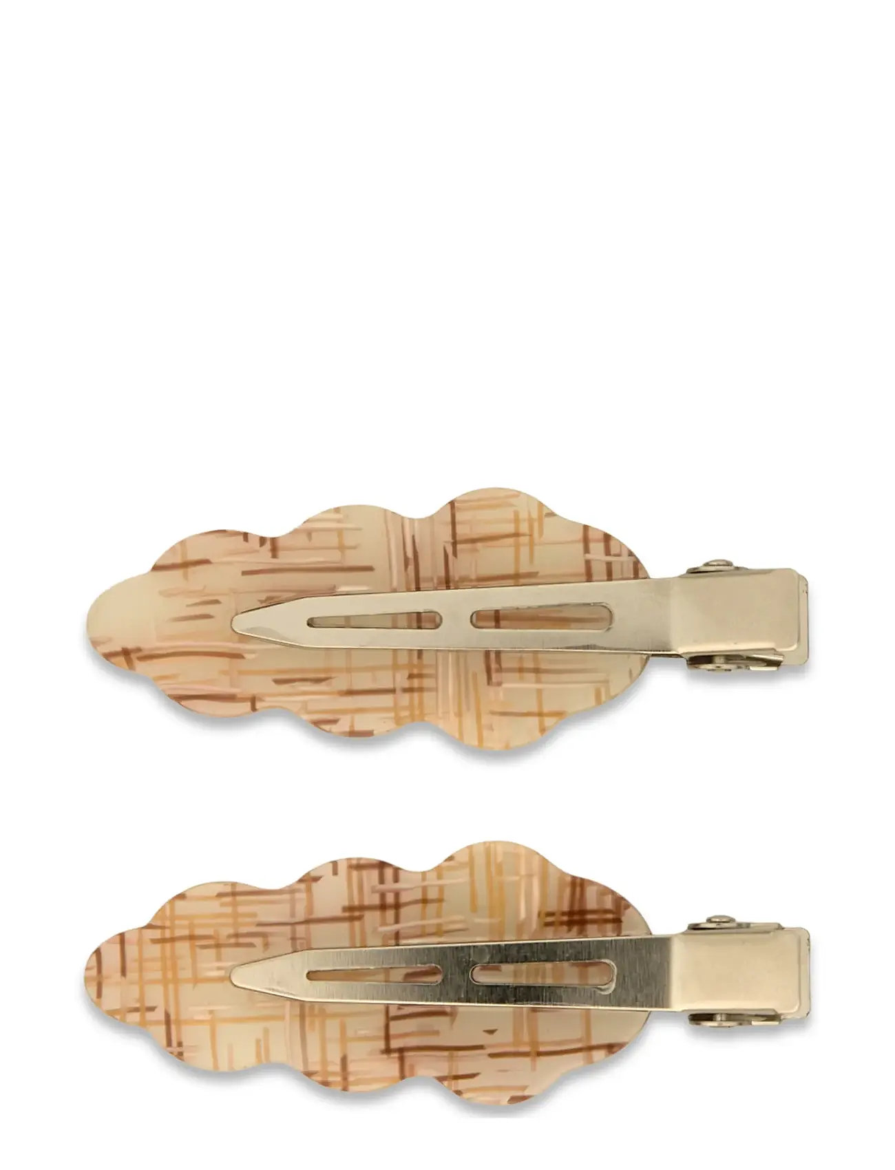 SUI AVA Wavy Oak Clip // 2 Pcs Beige - One Size - Damen