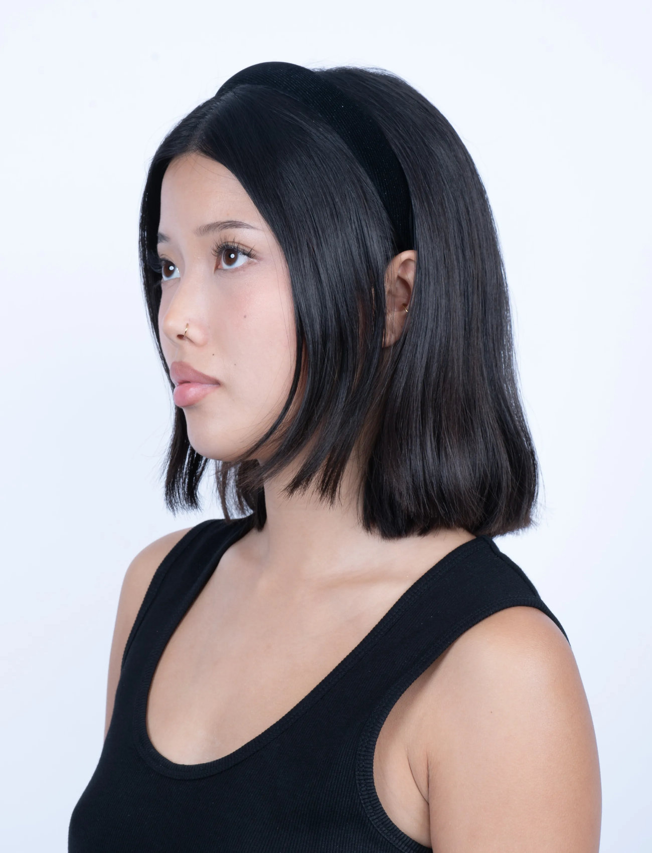 SUI AVA Velvet Headband, One Size, Black, Hårtilbehør > Hårbånd, Dame