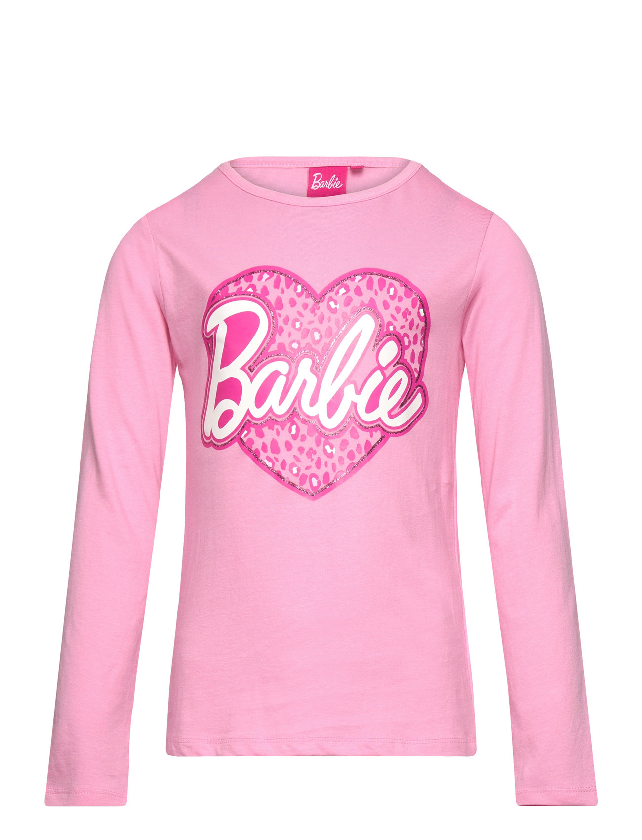 Tshirt Tops T-shirts Long-sleeved T-Skjorte Pink Barbie