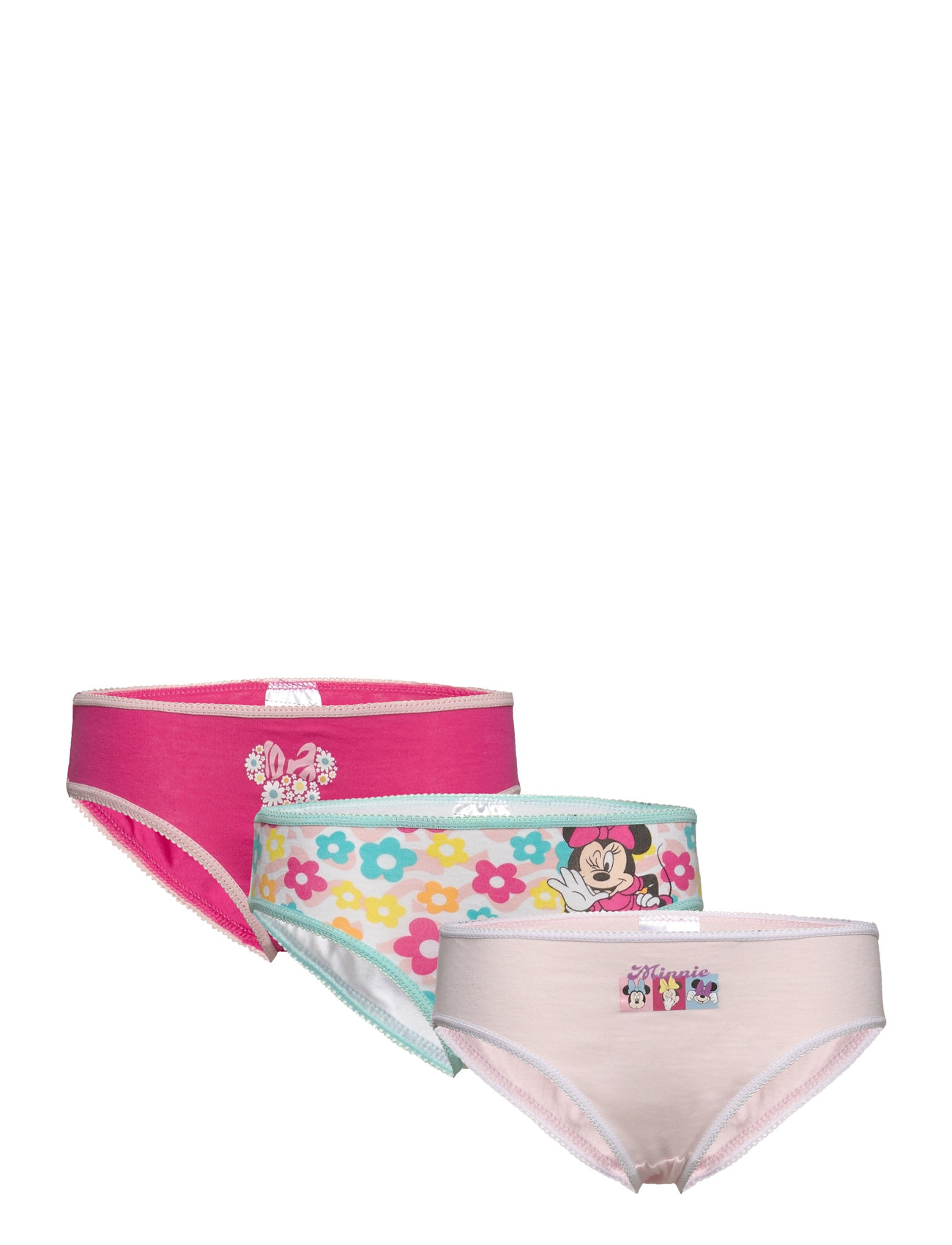 Box Of 3 Briefs Night & Underwear Underwear Panties Multi/patterned Minnie Mouse
