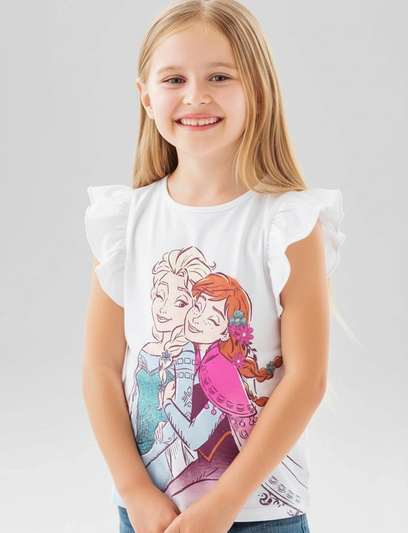 Frost Tshirt, 116, White, T-Shirts > Kortærmede, Børn