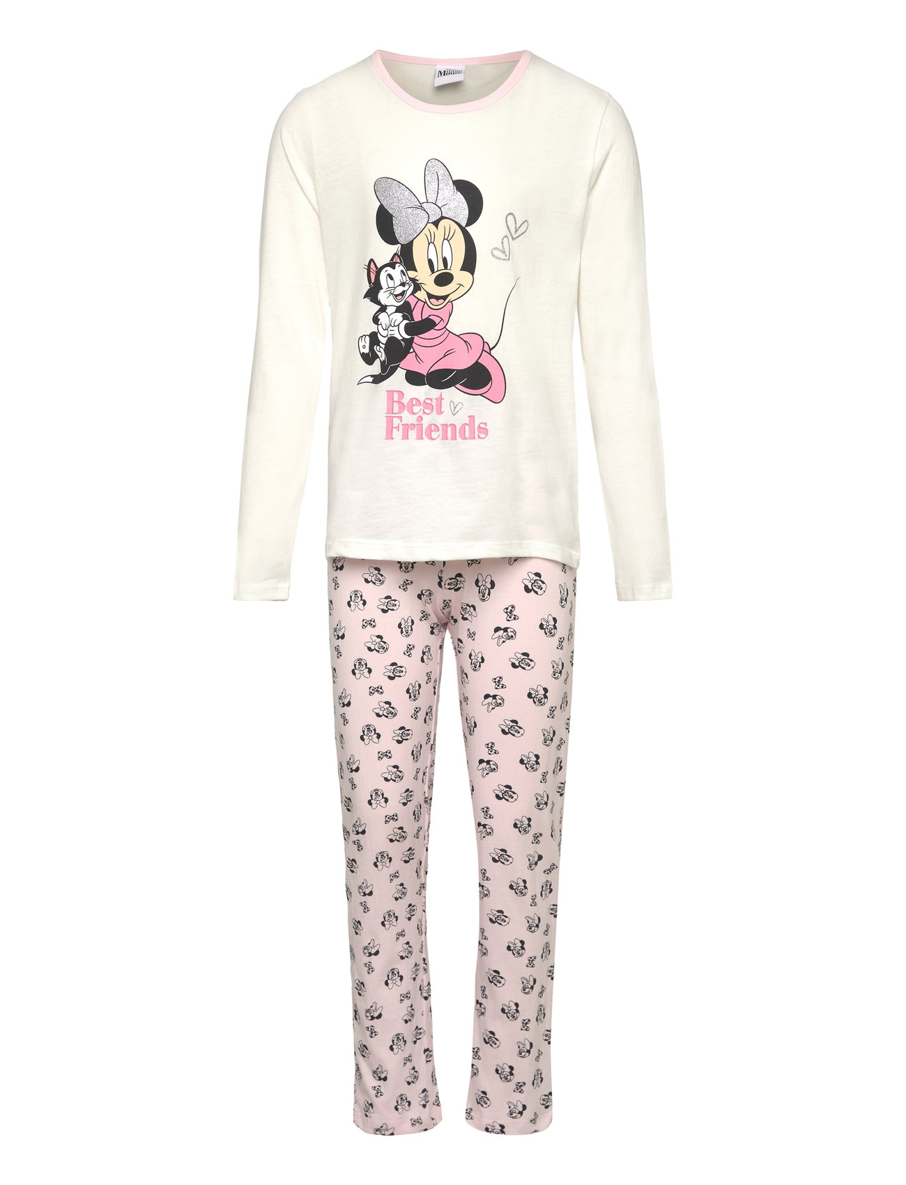 Pyjama Pyjamassæt White Minnie Mouse