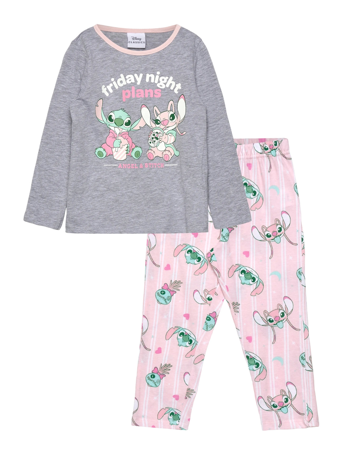 Lilo & Stitch Pyjama, 116, Grey, Pyjamas > Pyjamas-Sæt, Børn