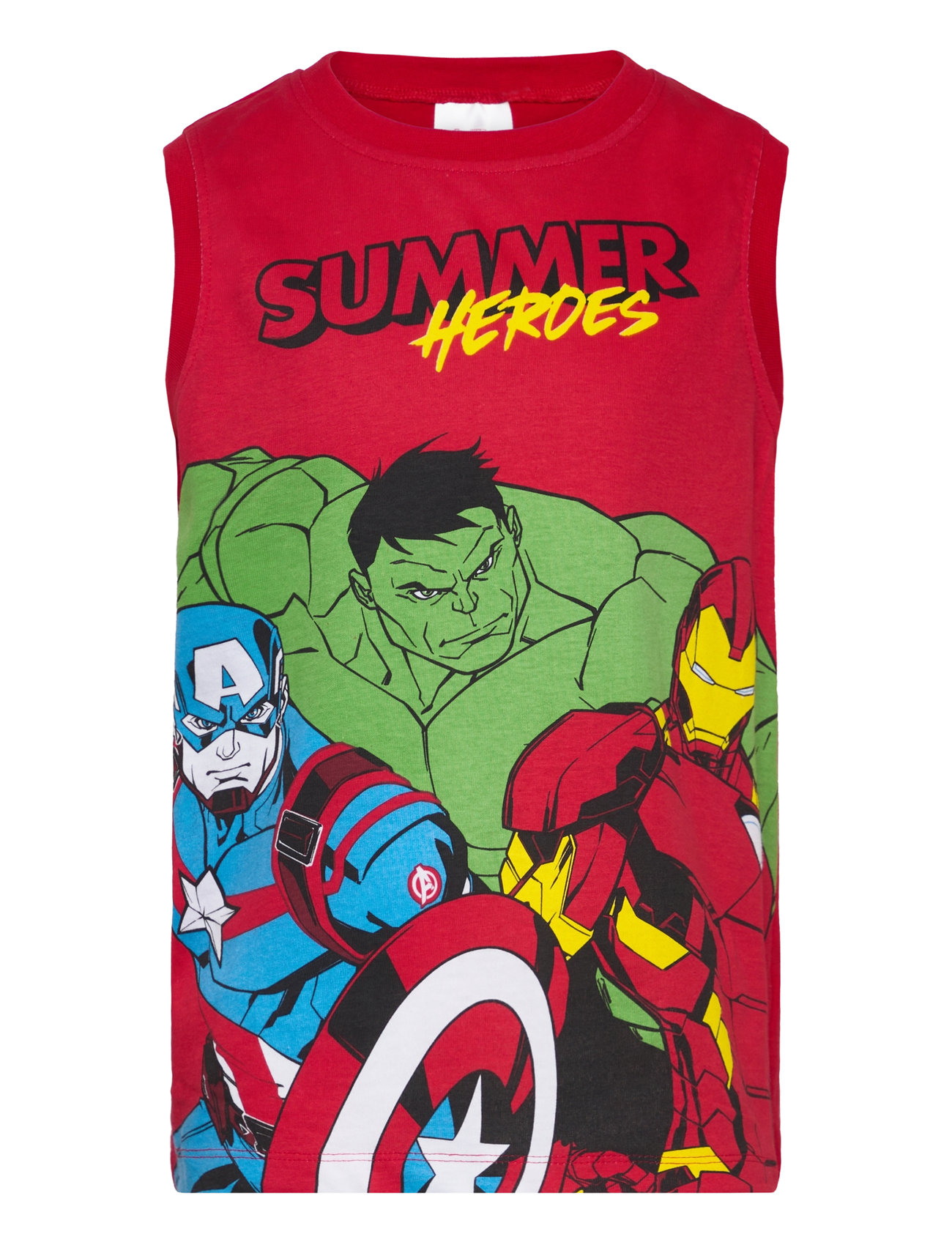 Tshirt Tops T-shirts Sleeveless Red Marvel