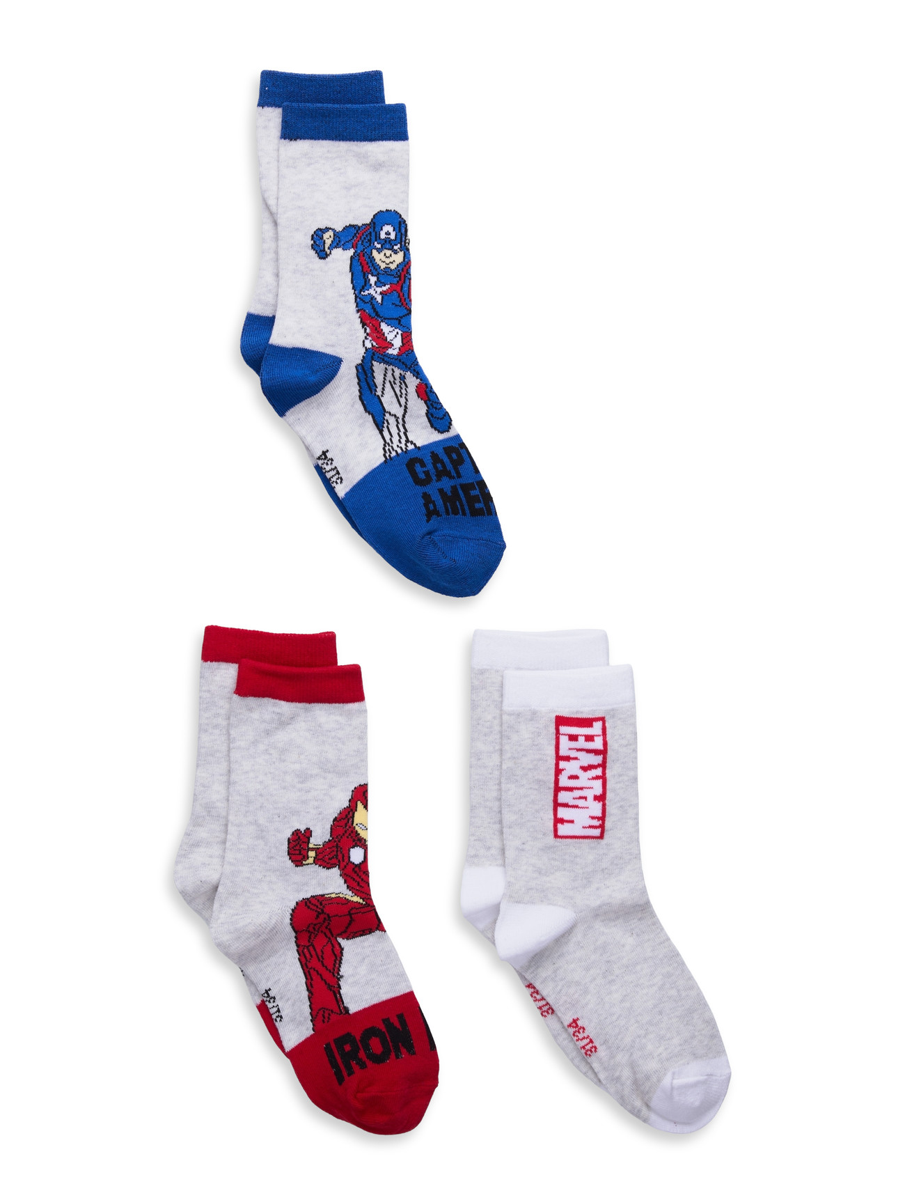 Marvel Socks, 27/30, Grey, Sokker & Strømpebukser > Sokker, Børn