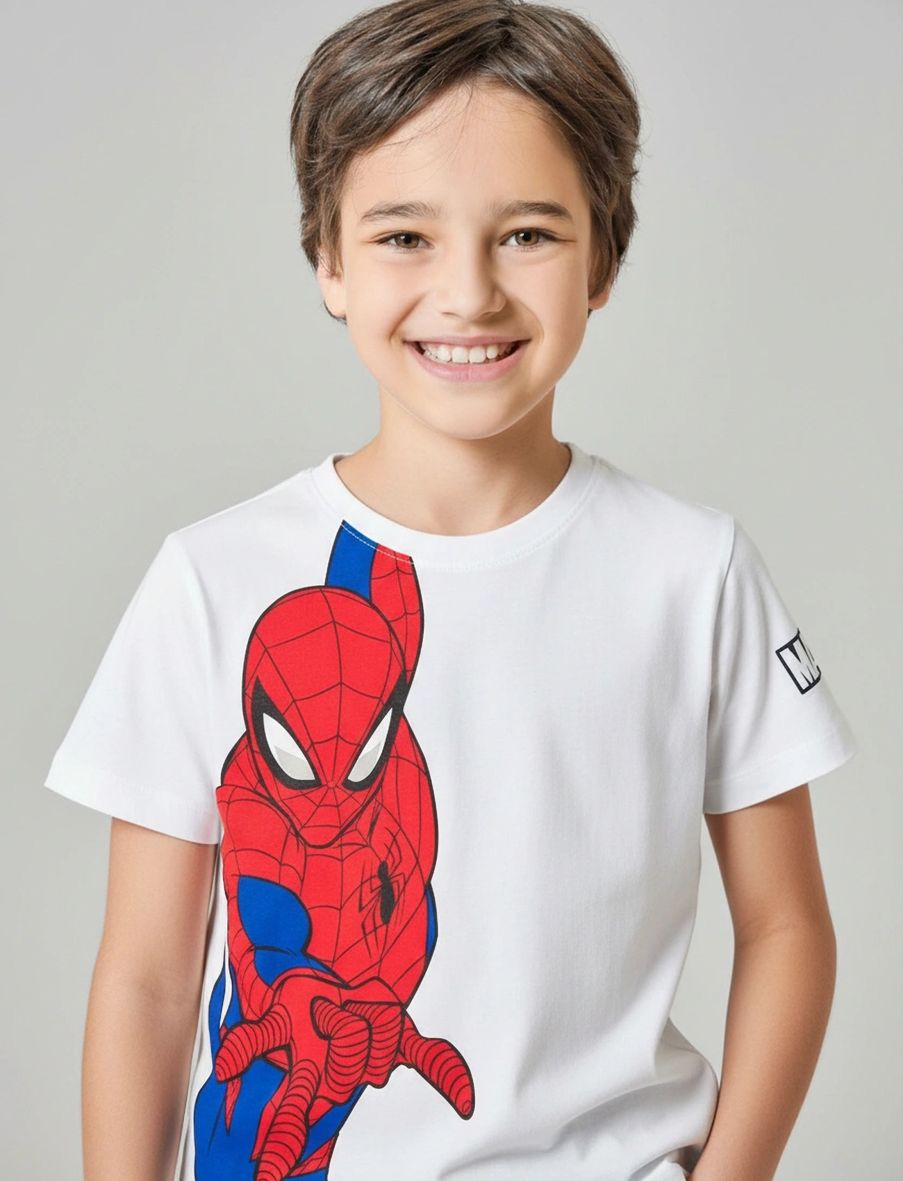 Spider-man Tshirt, 98, White, T-Shirts > Kortærmede, Børn