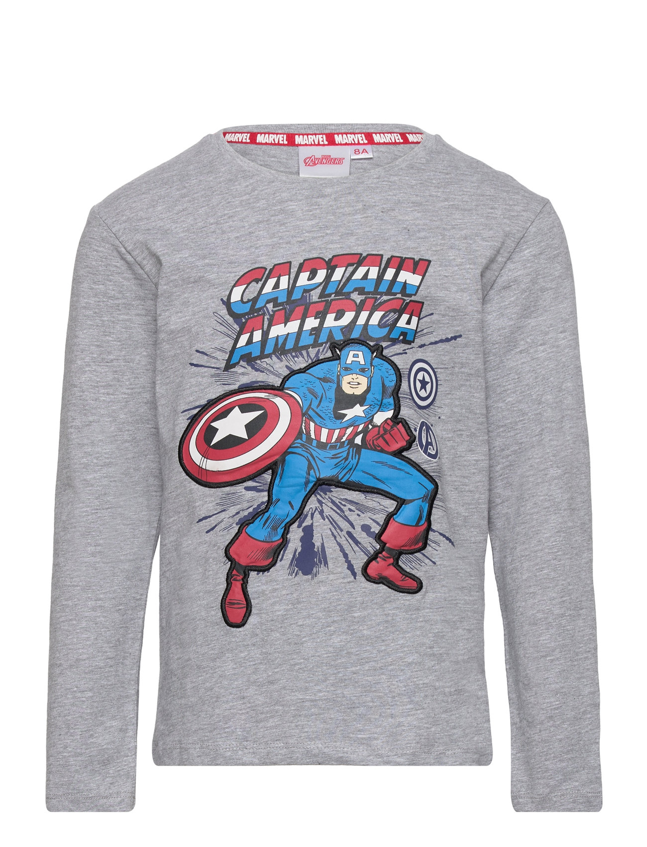 Long-Sleeved T-Shirt Tops T-shirts Long-sleeved T-Skjorte Grey Marvel