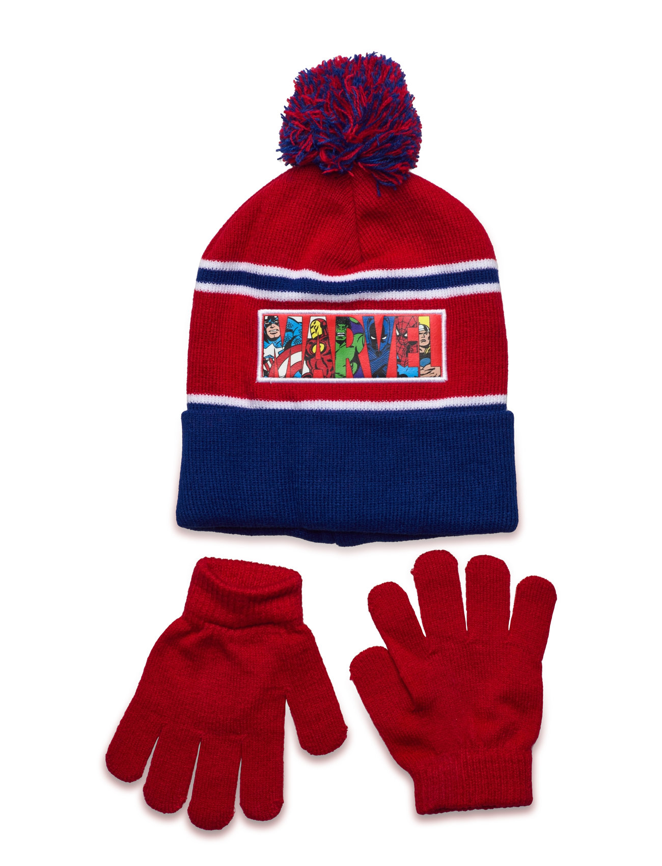 Bonnet + Gloves Red Marvel