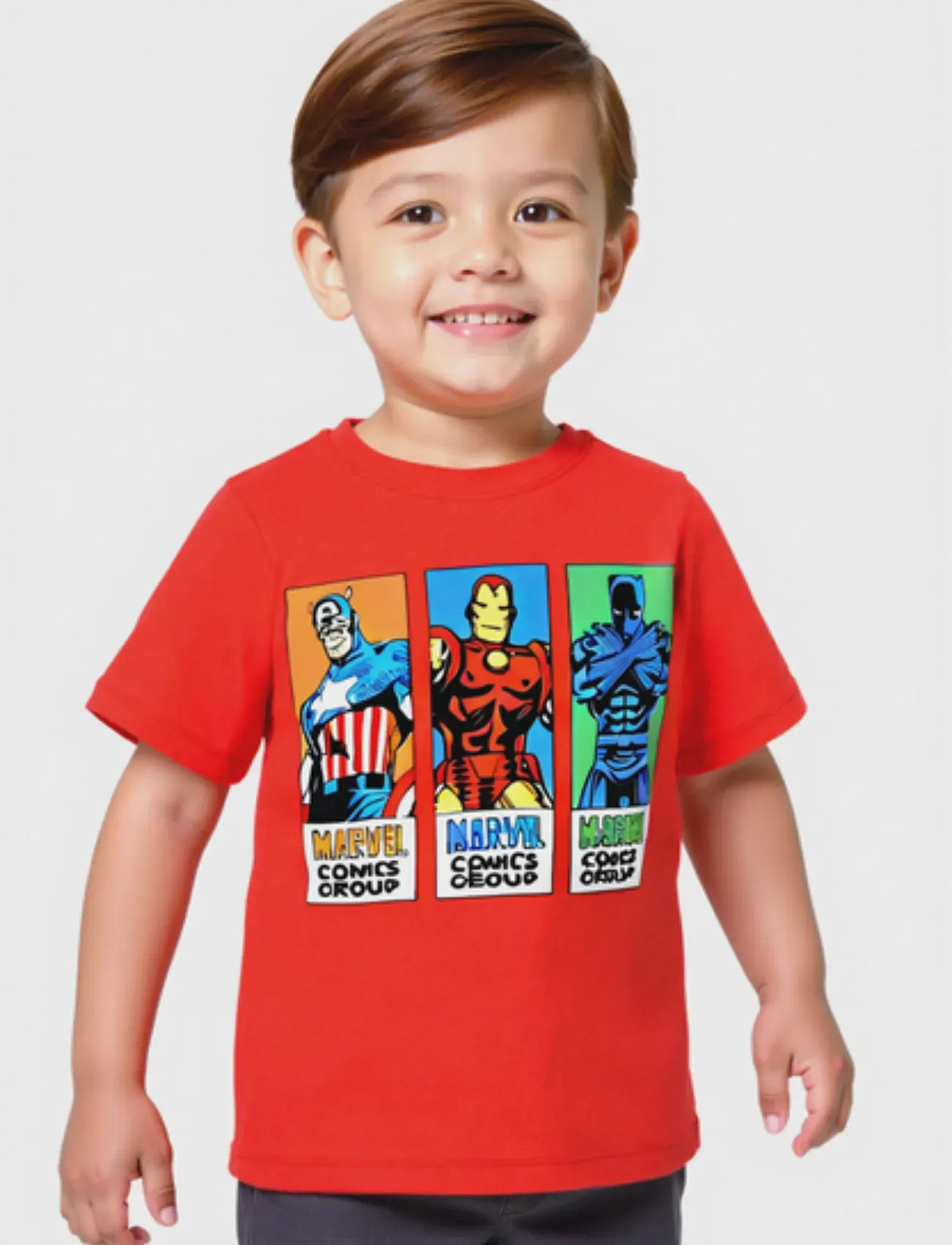 Marvel Tshirt, 104, Red, T-Shirts > Kortærmede, Børn