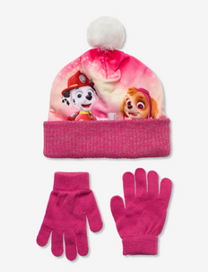 SET CAP + GLOOVES - accessoireset voor de winter - pink