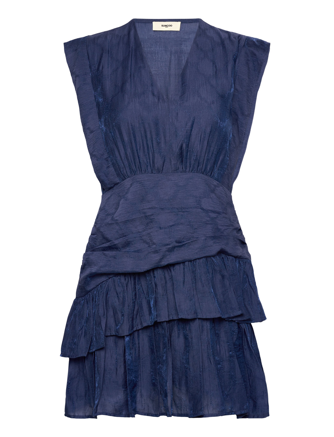 Cyana Knelang Kjole Navy SUNCOO Paris