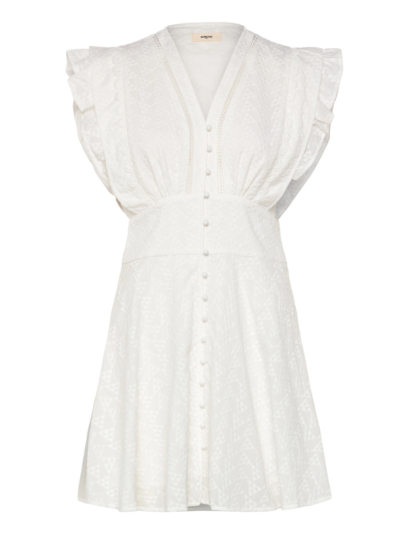 SUNCOO Paris Cybille, M, White, Kjoler > Kort Kjole, Dame