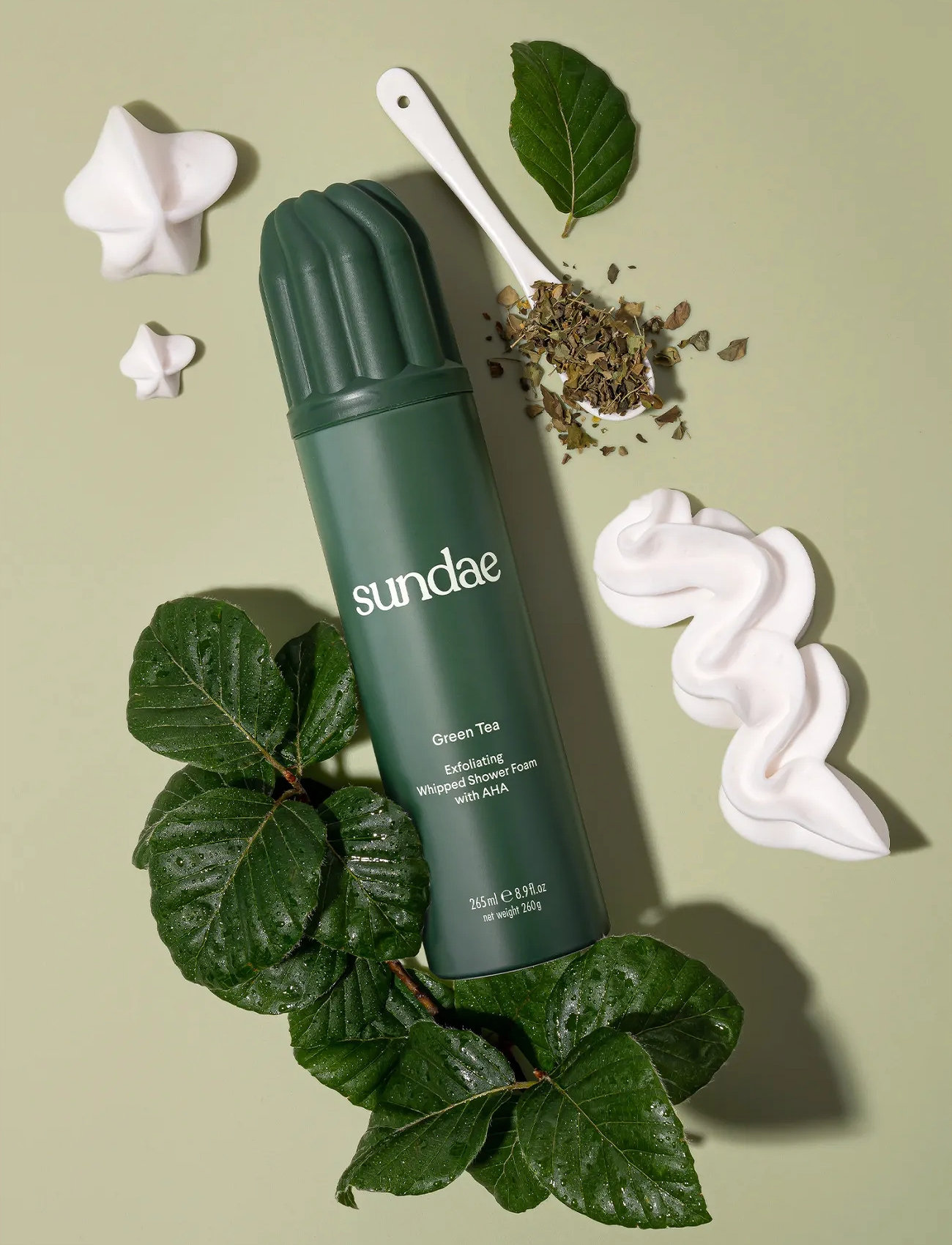 Sundae Body Whipped Shower Foam, 265 ml, Green, Krop > Bad Og Brusebad, Dame