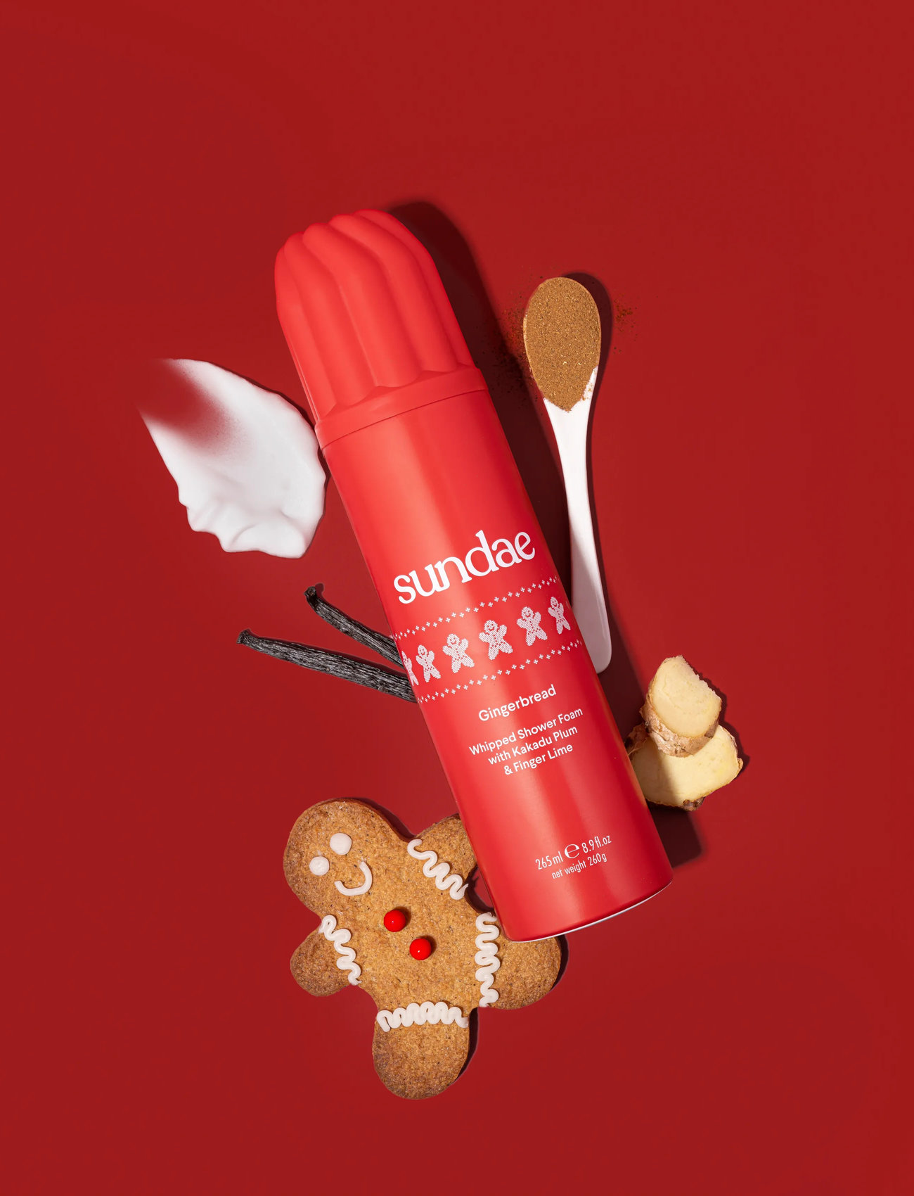 Sundae Body Whipped Shower Foam, 265 ml, Red, Krop > Bad Og Brusebad, Dame