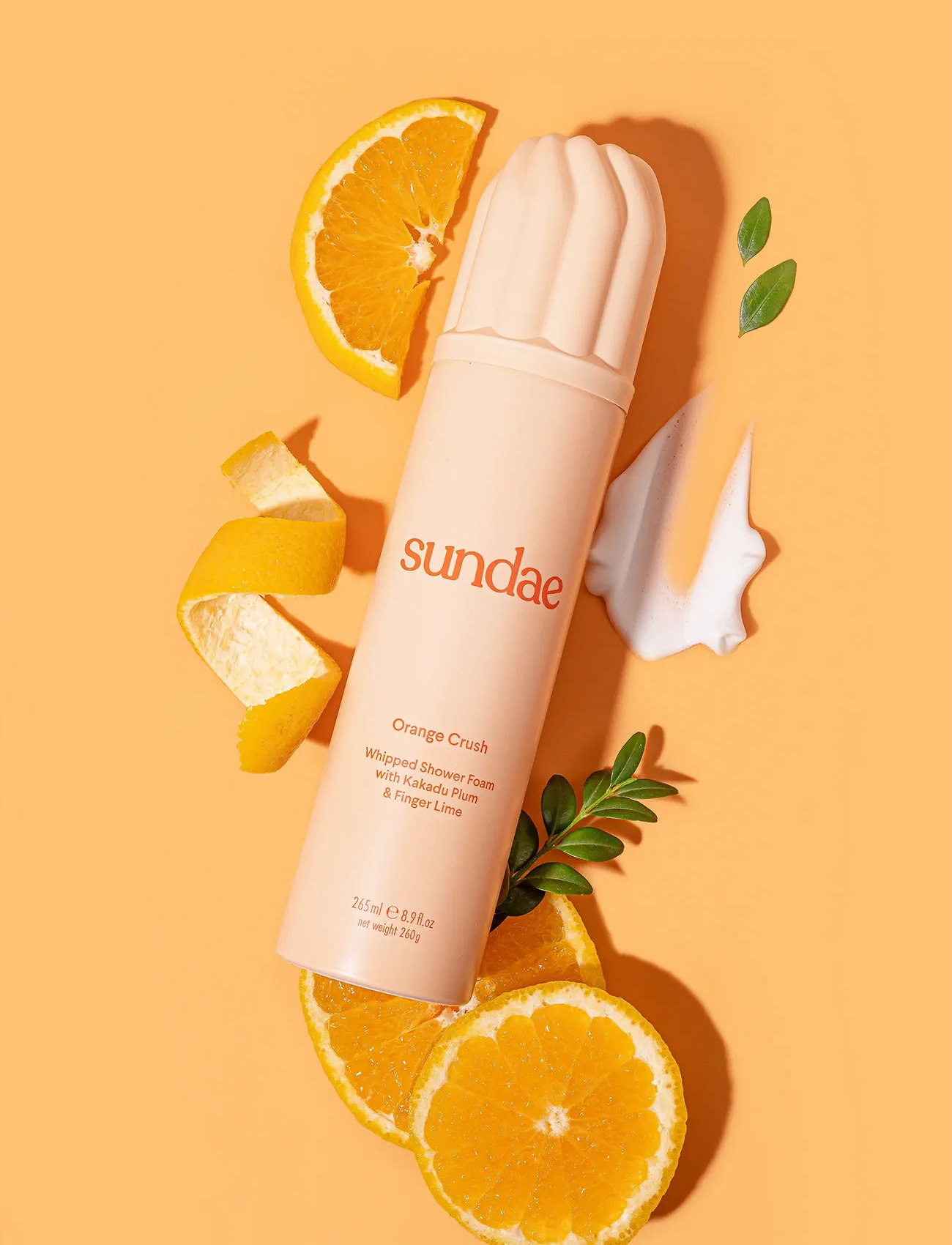 Sundae Body Orange Crush Whipped Shower Foam, 265 ml, Orange, Krop > Bad Og Brusebad, Dame