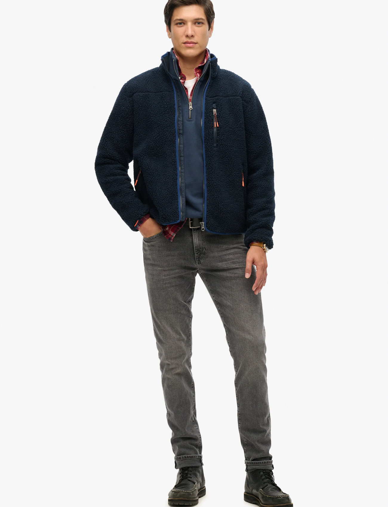 Superdry Sport Outdoor Full Zip Fleece, XXL, Navy, Sweatshirts & Hoodies > Fleeces, Herre