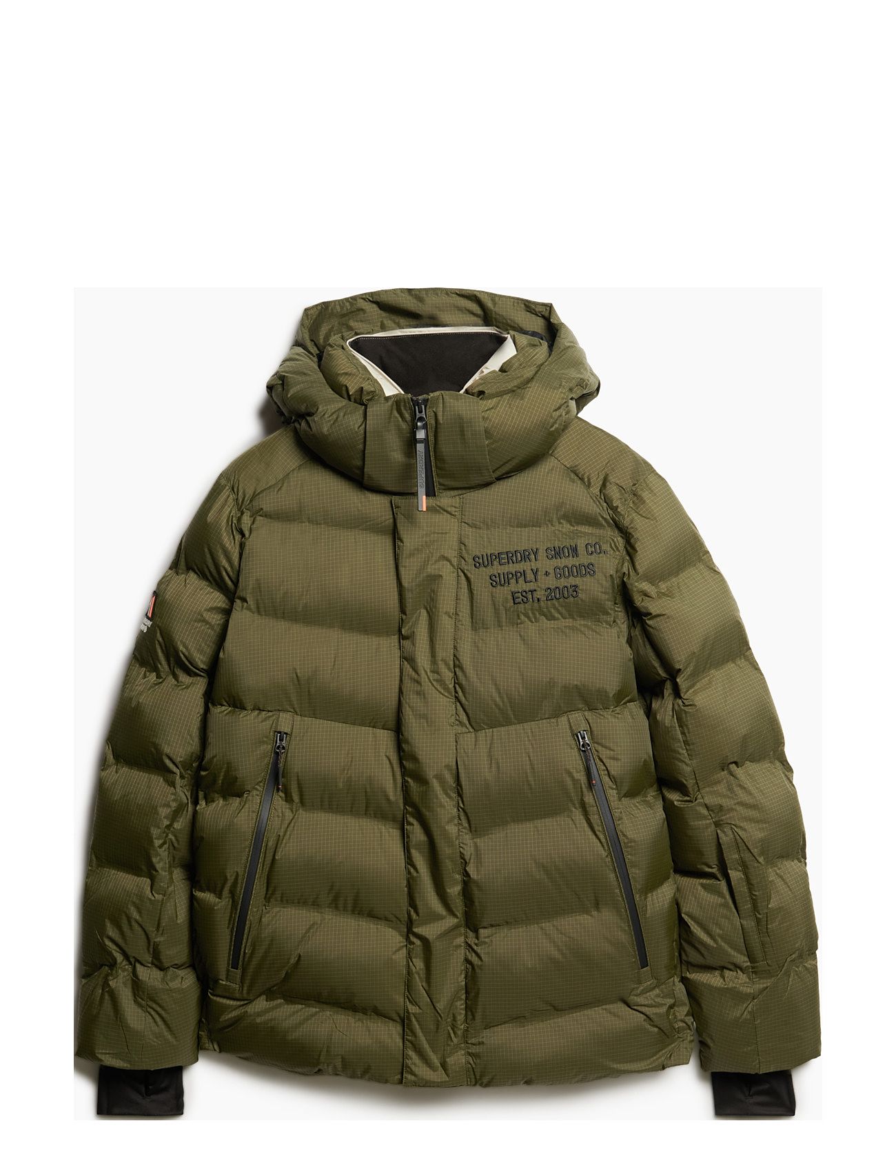 Superdry Sport Ski Sport Puffer Jacket Khaki Green