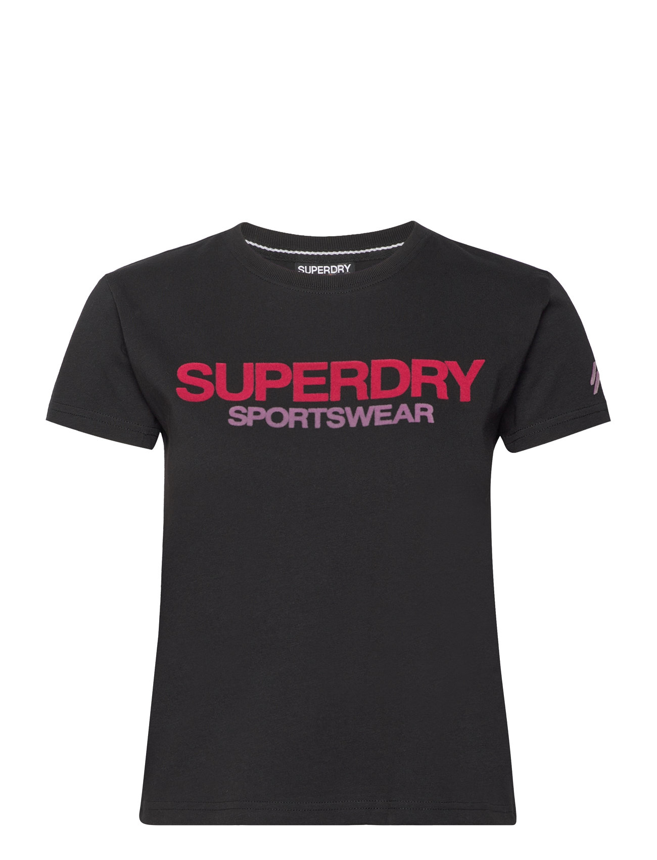 Sportswear Logo Fitted Tee Black Superdry Sport