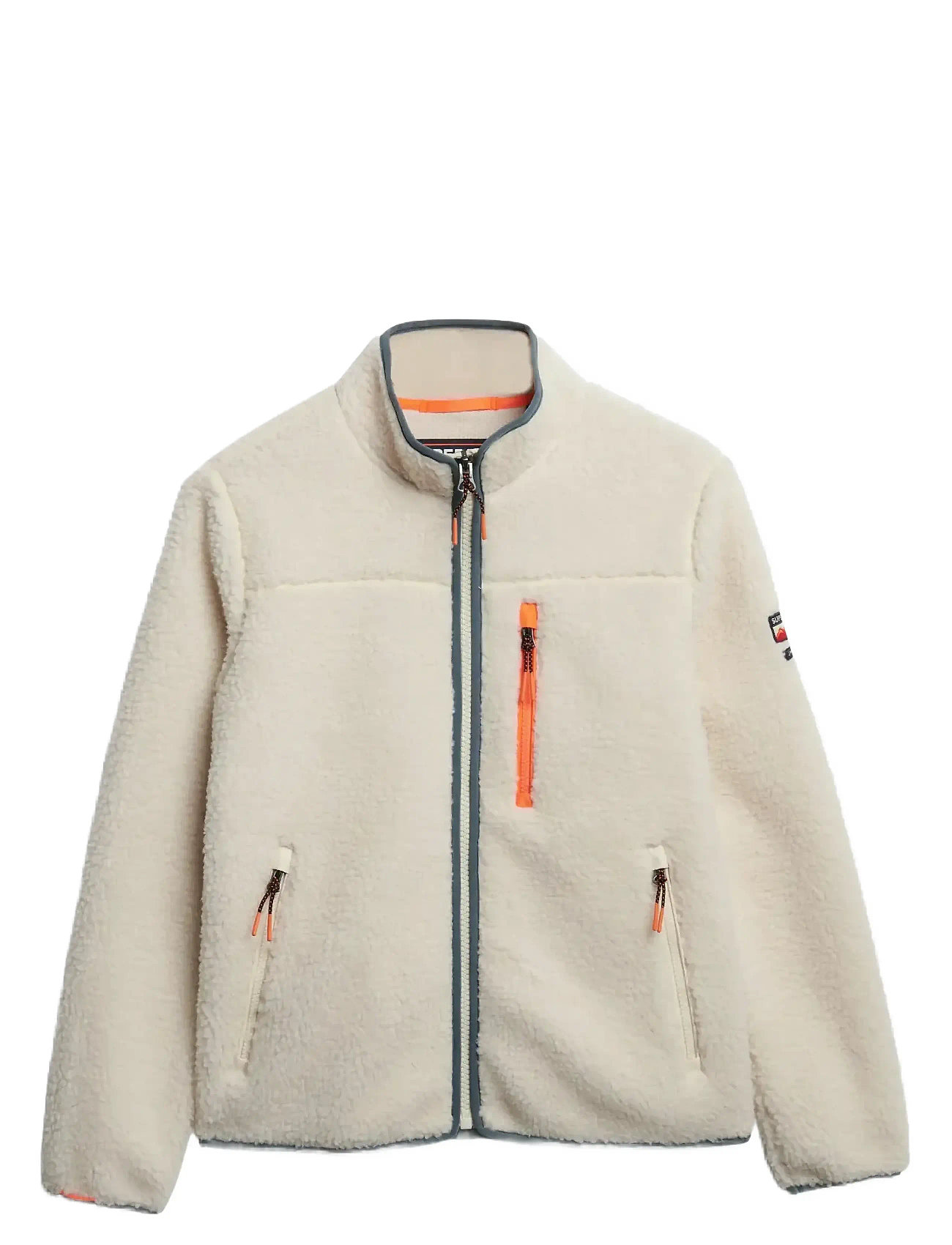 SUPERDRY SPORT Outdoor Full Zip Fleece Cream - XL - Damen
