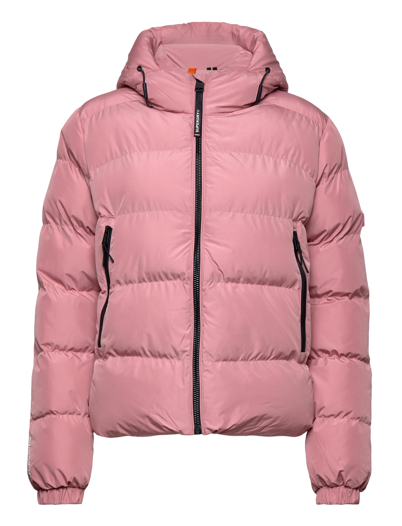 Superdry Sport Hooded Sports Puffer Jacket Rosa