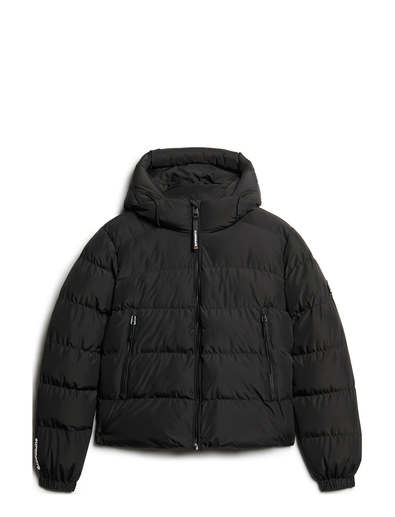 Superdry Sport Hooded Sports Puffer Jacket Svart