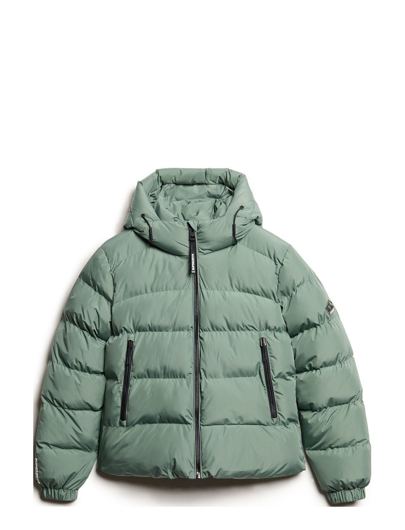 Superdry Sport Hooded Sports Puffer Jacket Grön