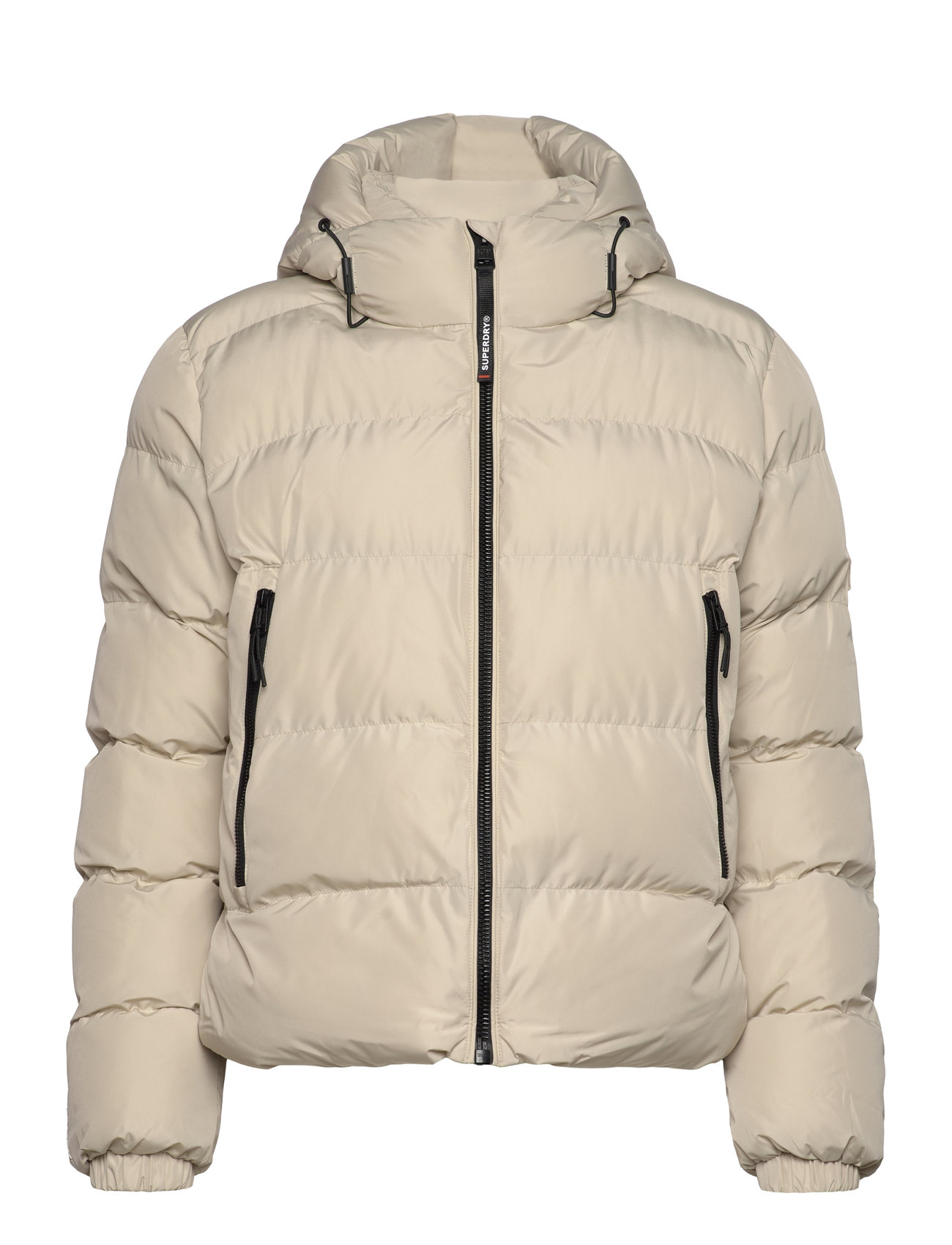 Superdry Sport Hooded Sports Puffer Jacket Beige