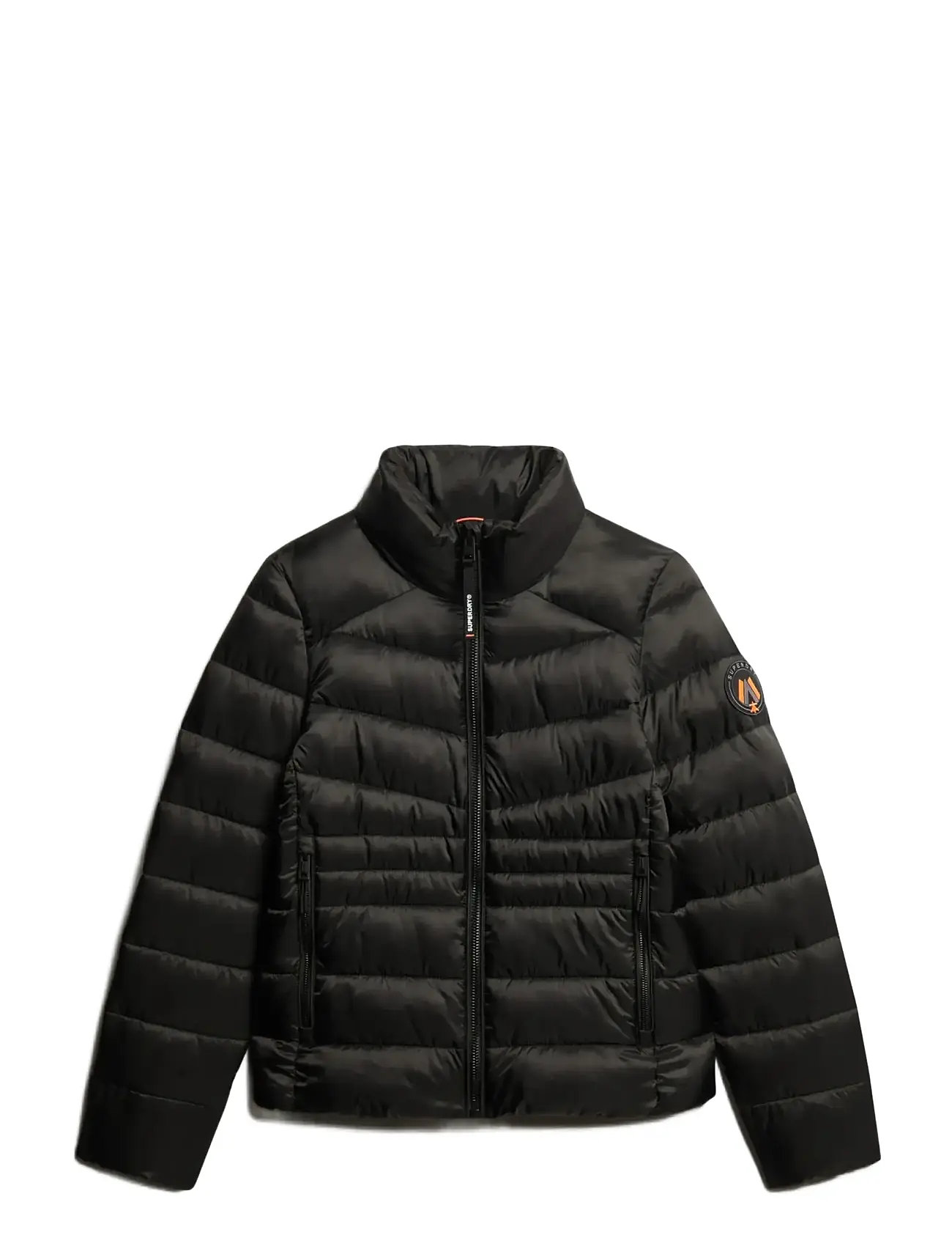 SUPERDRY SPORT Fuji Quilt Gefüttert Jacke Schwarz - L - Damen
