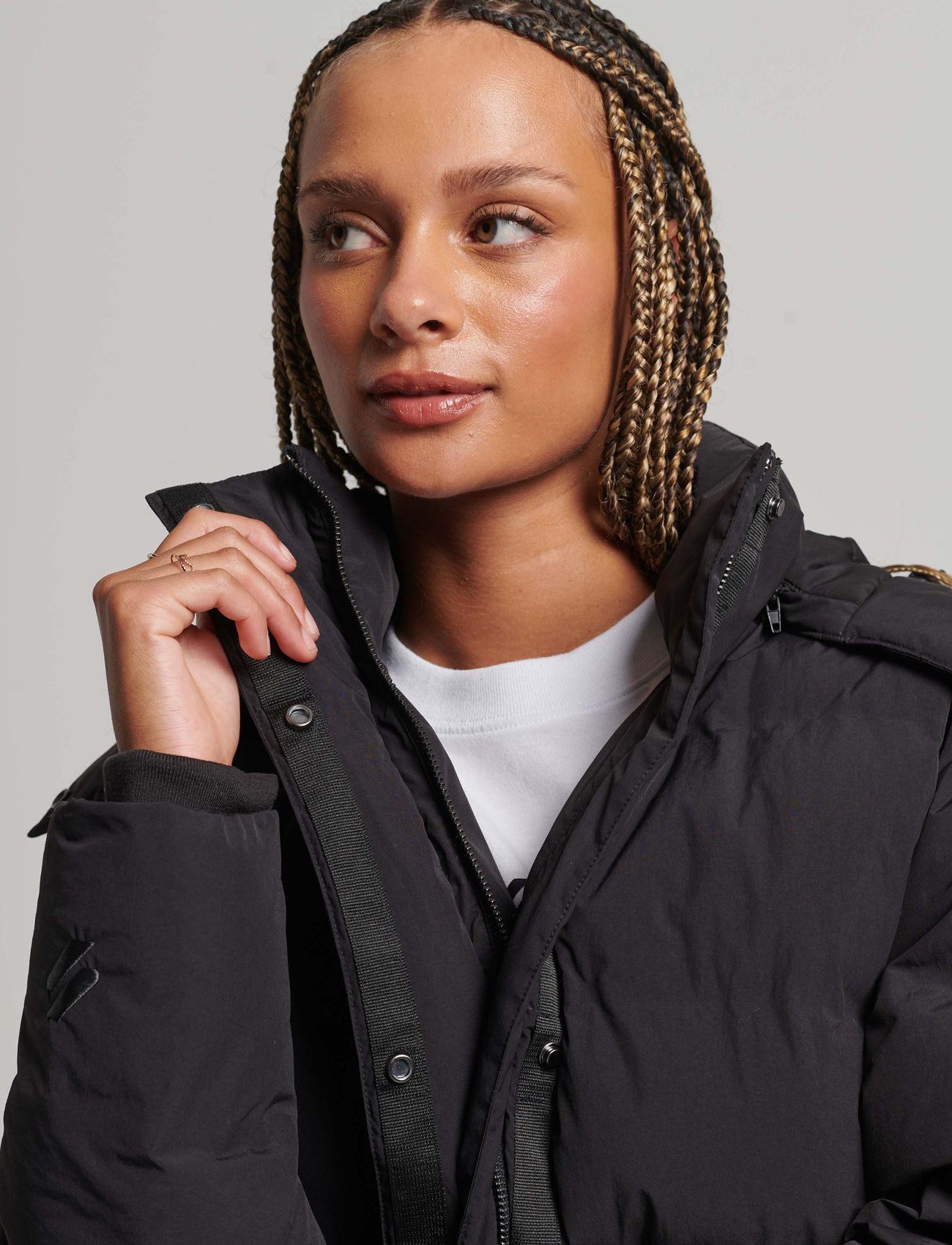 Superdry Sport Train Longline Padded Jacket (Black/Svartur) 31.040 kr